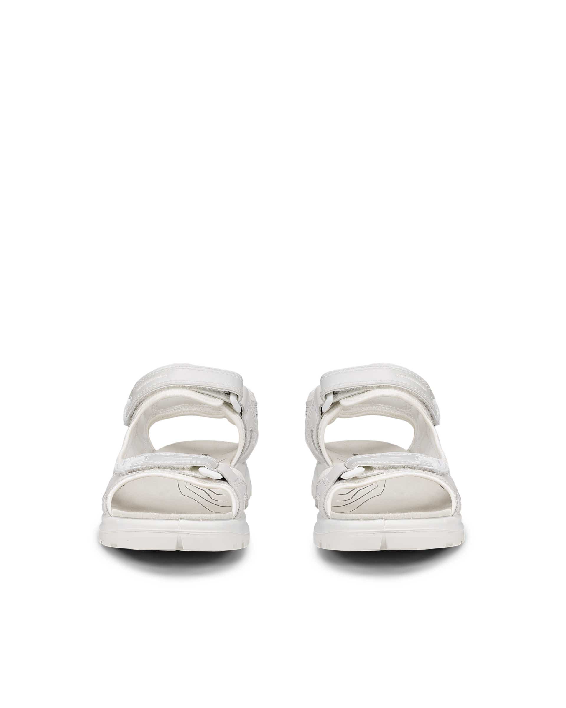 Women's ECCO® Offroad Leather Outdoor Sandal - White - Front pair