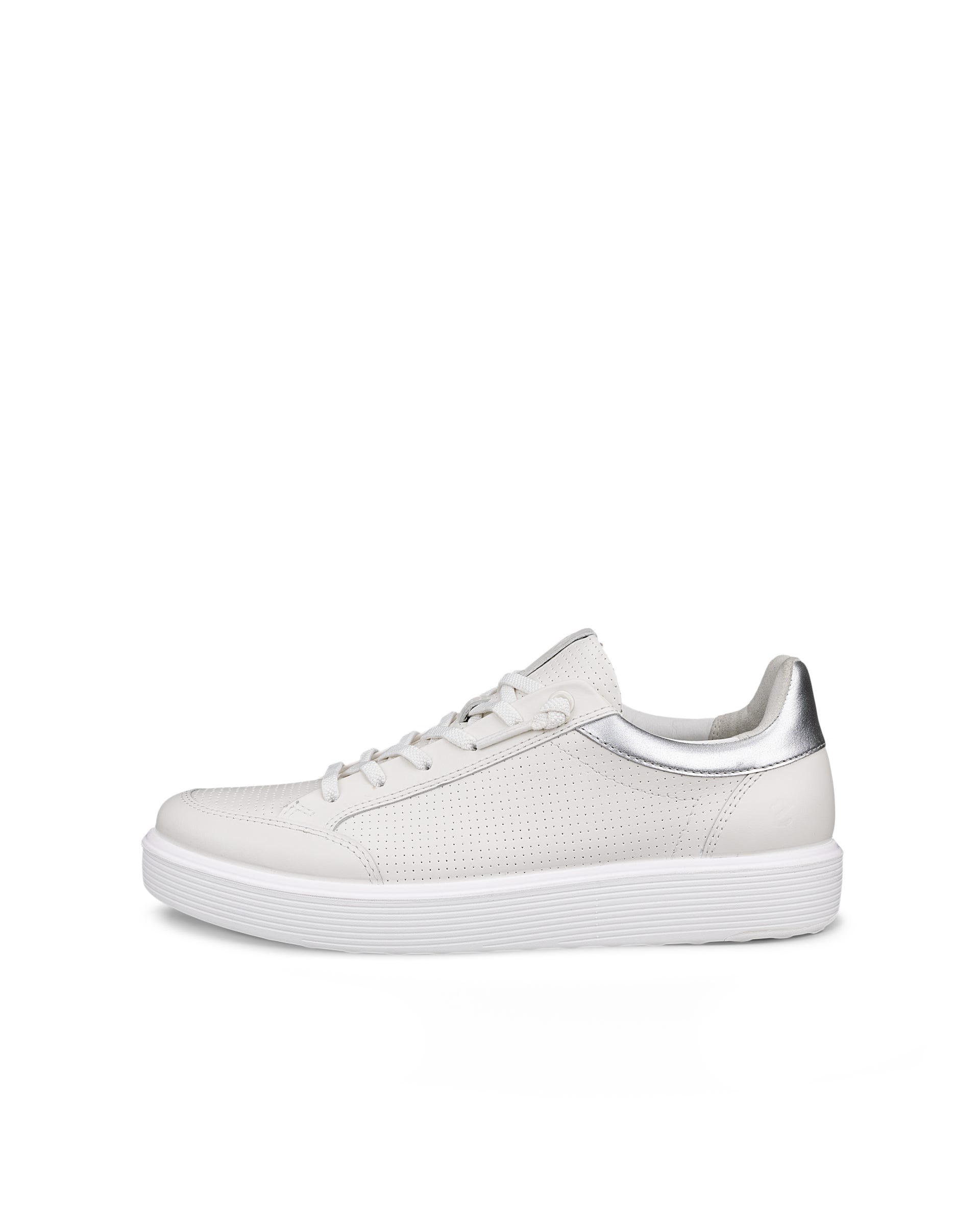 Women's ECCO® Soft 60 Leather Sneaker - White - Outside