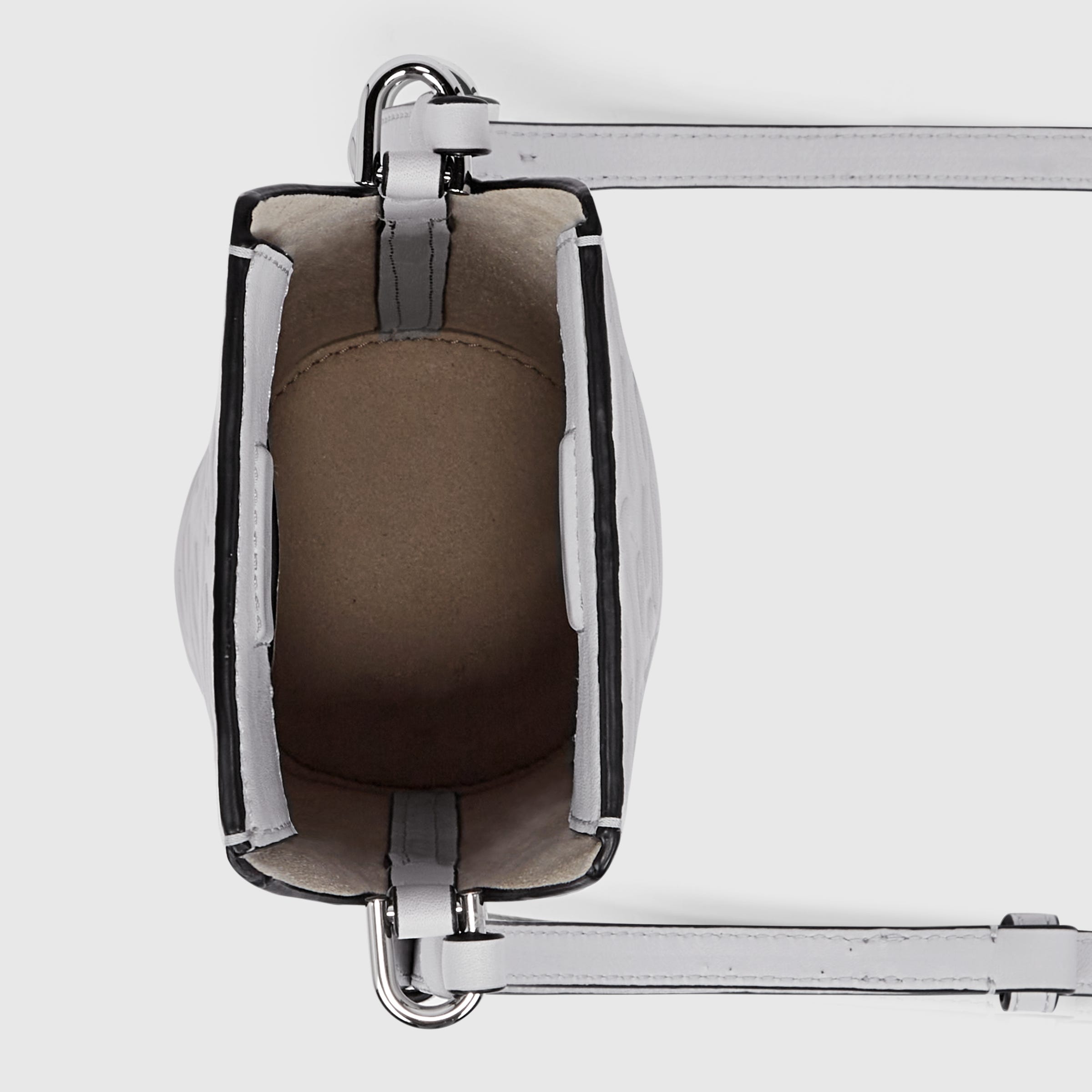 ECCO® Wave Pot Leather Crossbody Bag - Grey - Birdeye