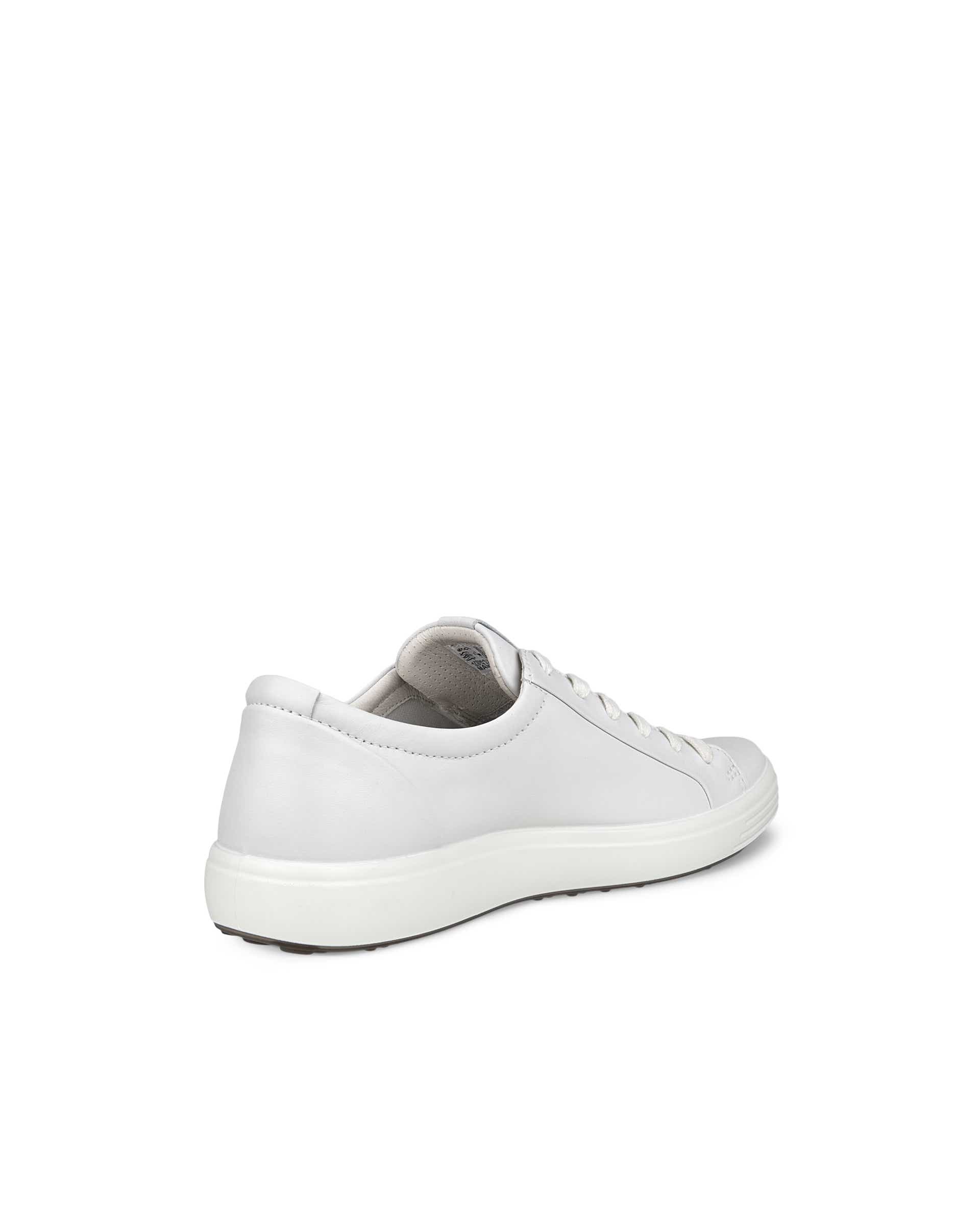 ECCO Soft 7 メンズ レザースニーカー - ホワイト - Back