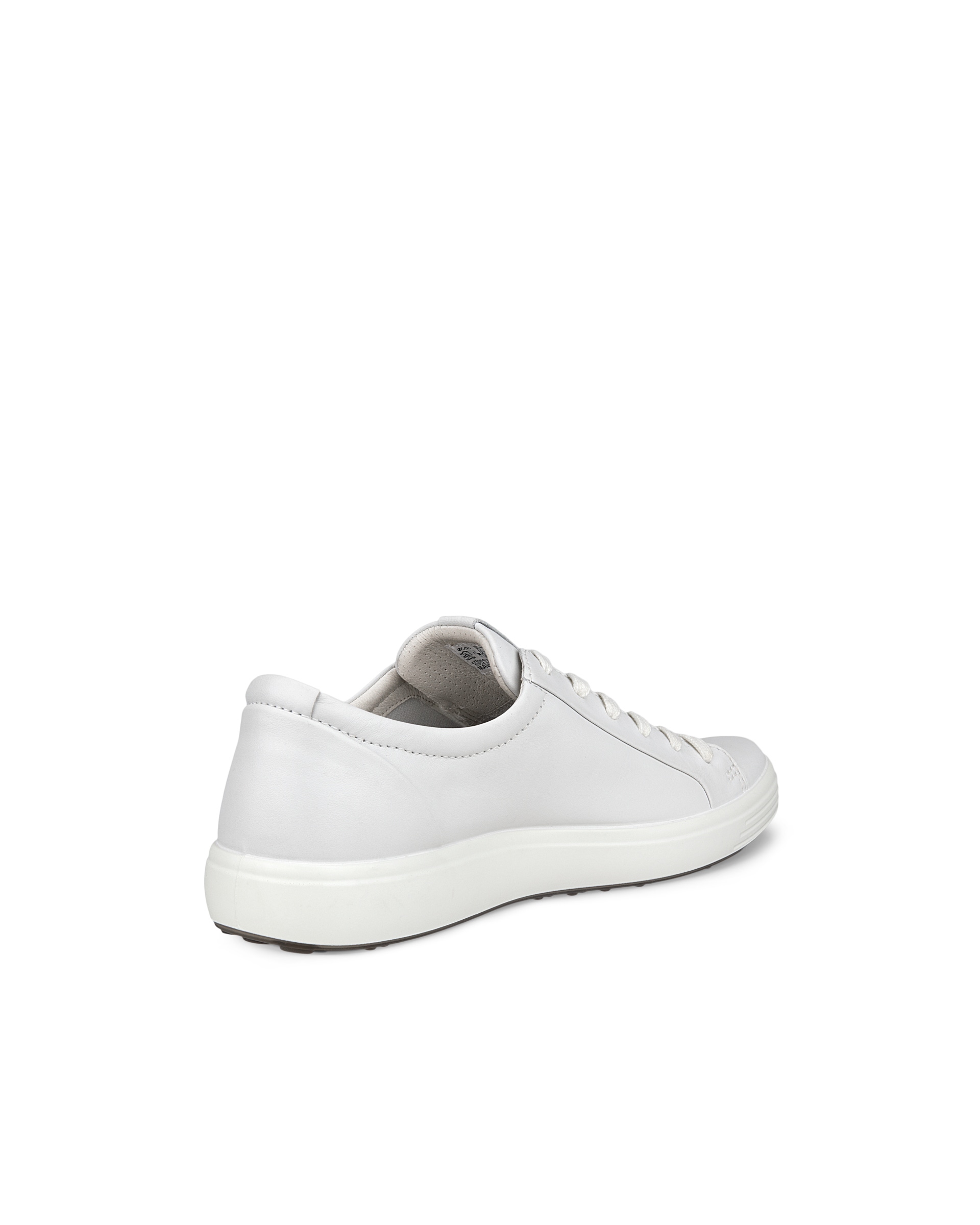 ECCO Soft 7 メンズ レザースニーカー - ホワイト - Back