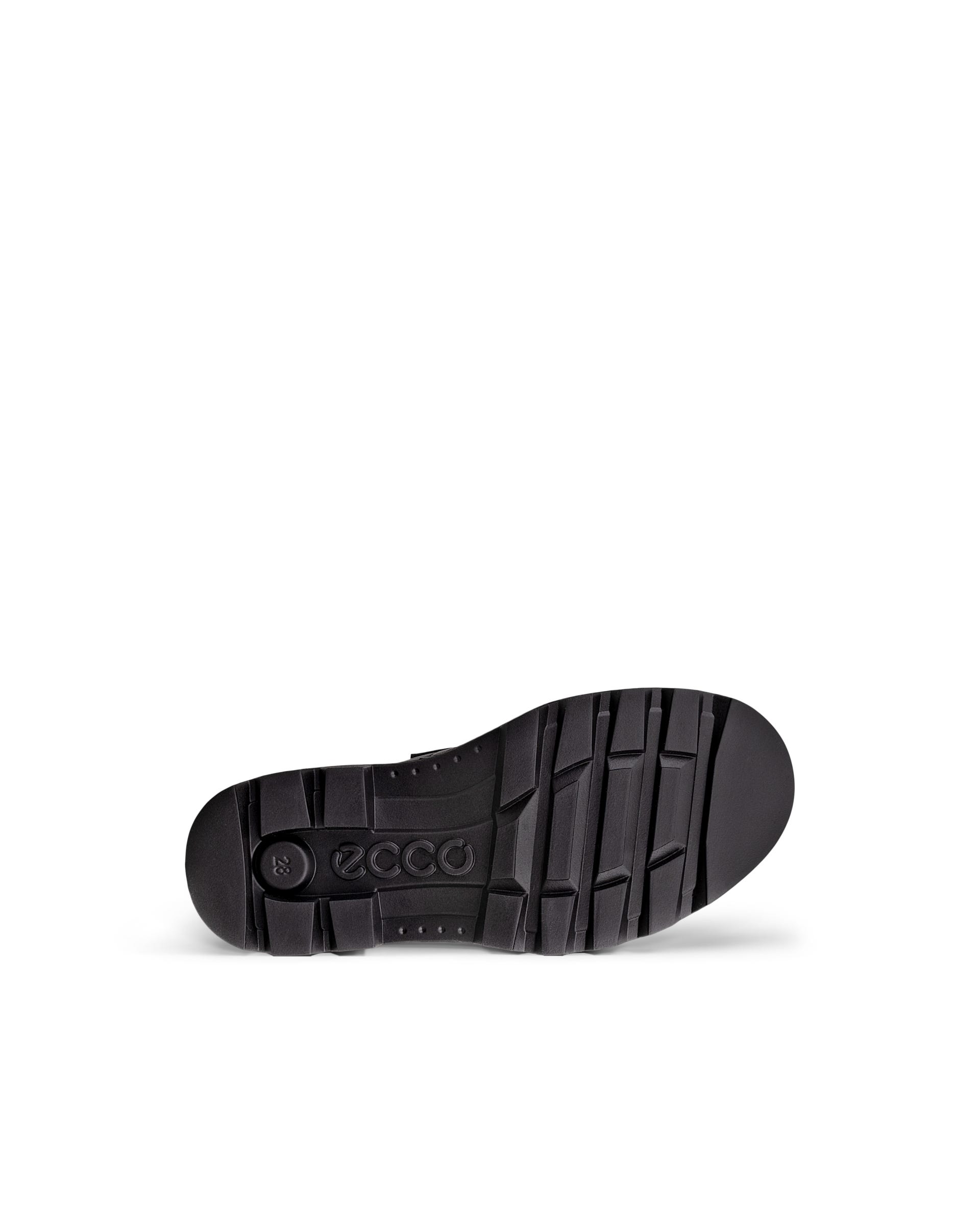 Kids' ECCO® GRAINER K Leather Mary Jane's - Black - Outside