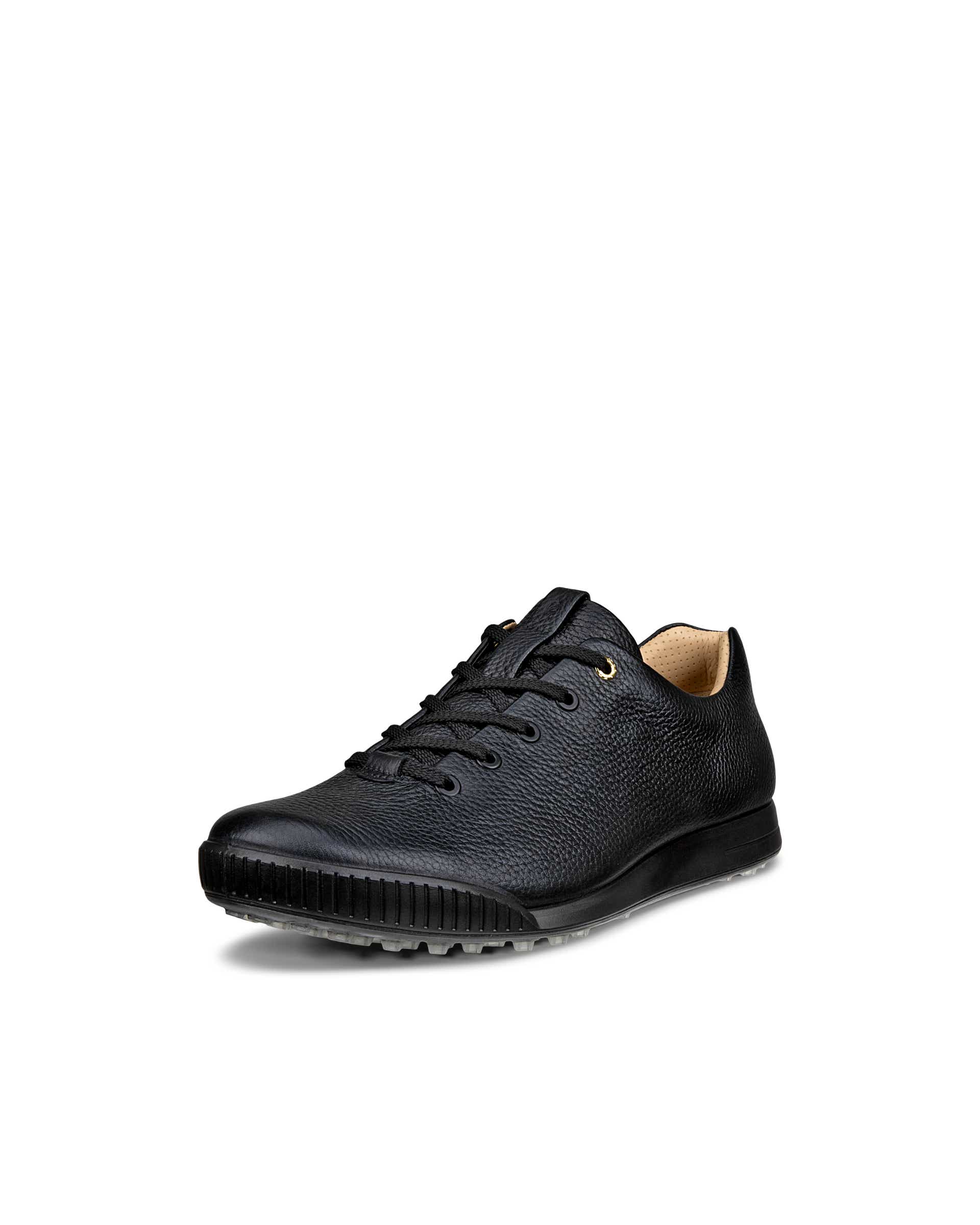 ECCO Golf Street Retro Hybrid メンズ レザーウォータープルーフゴルフシューズ - ブラック - Main