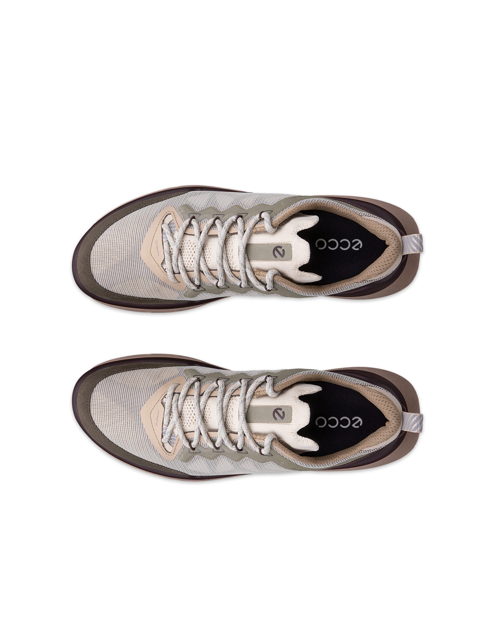 Women's ECCO® Biom 720 Textile Sneaker - Brown - Top left pair