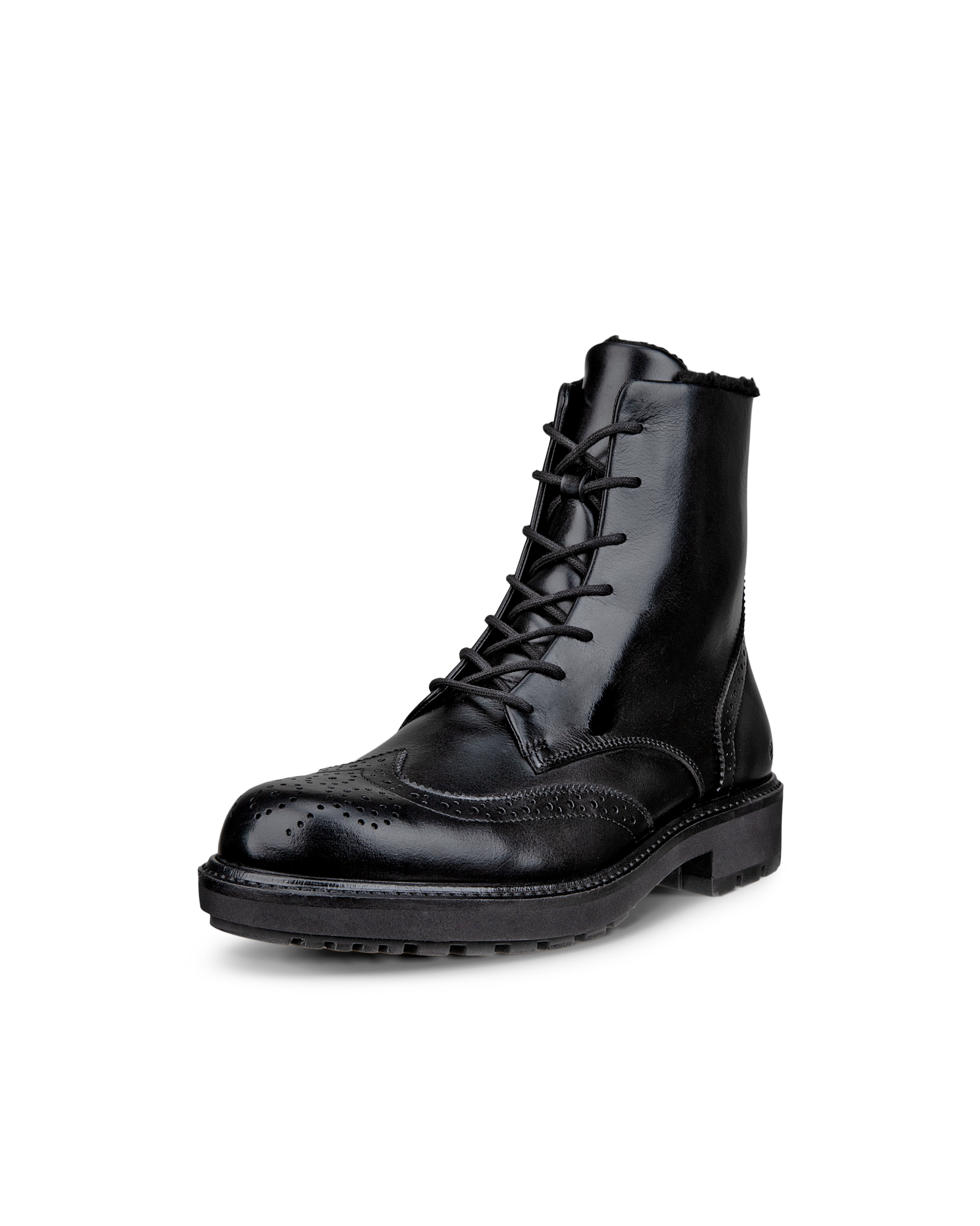 ECCO◇レースアップブーツ/レザー/25cm/BRW/ゴアテックス ECCO 