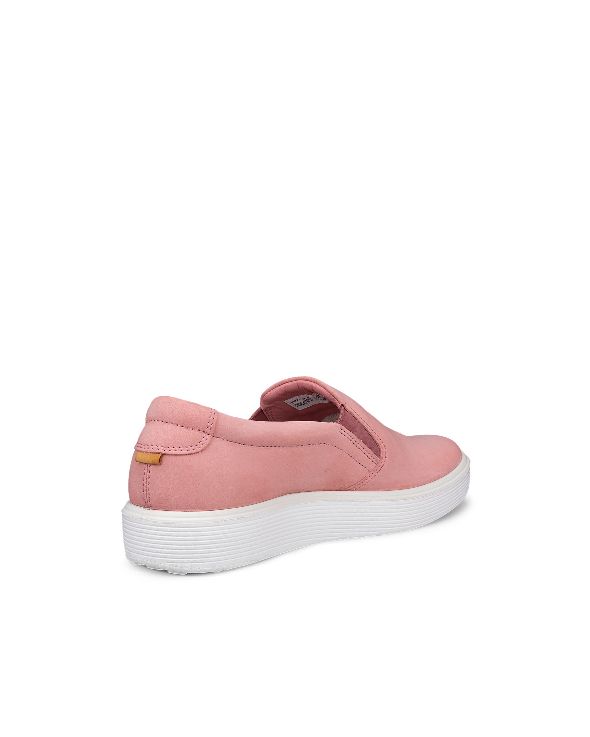 Chaussure à enfiler en cuir ECCO® Soft 60 pour femmes - Rose - Back