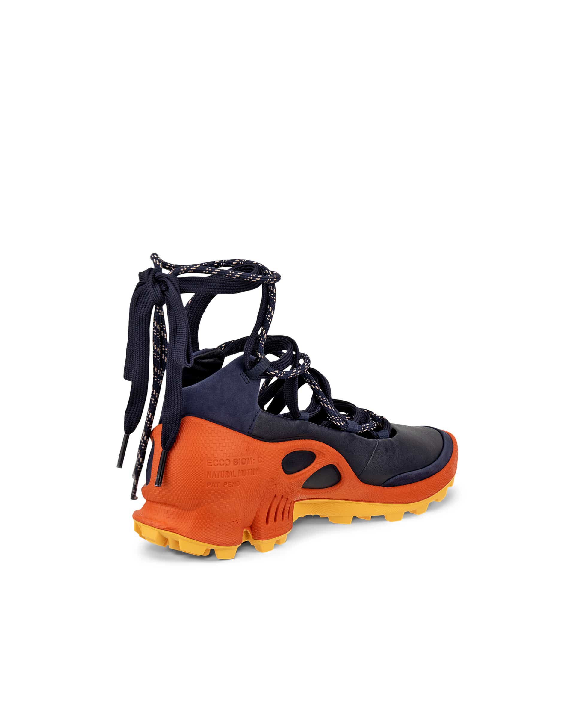 ECCO® BIOM C-Trail Dames leren sneaker - Blauw - Back