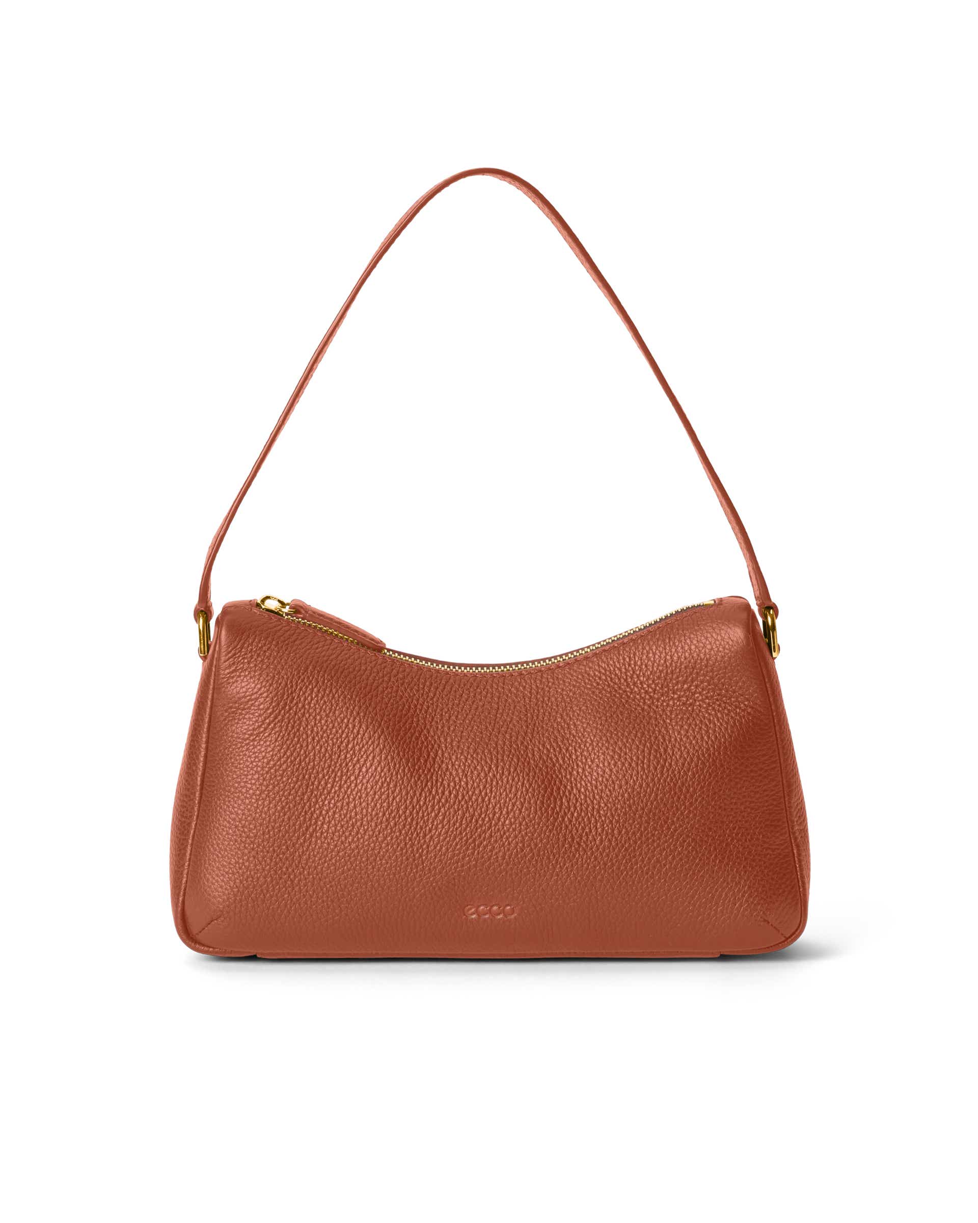 ECCO® Essential skuldertaske i læder - Brun - Main