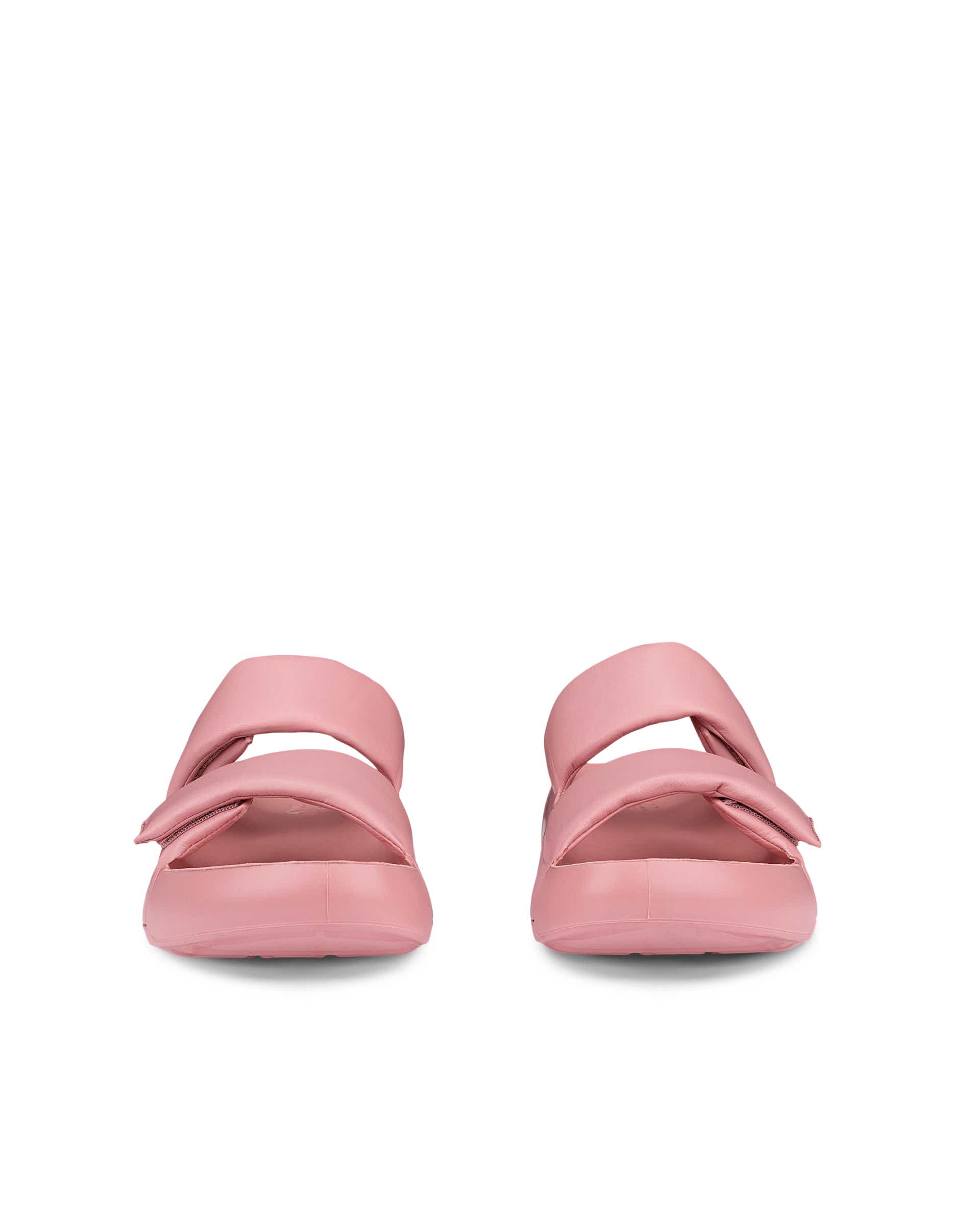 ECCO® Cozmo PF sandale en cuir deux brides  pour femme - Rose - Front pair