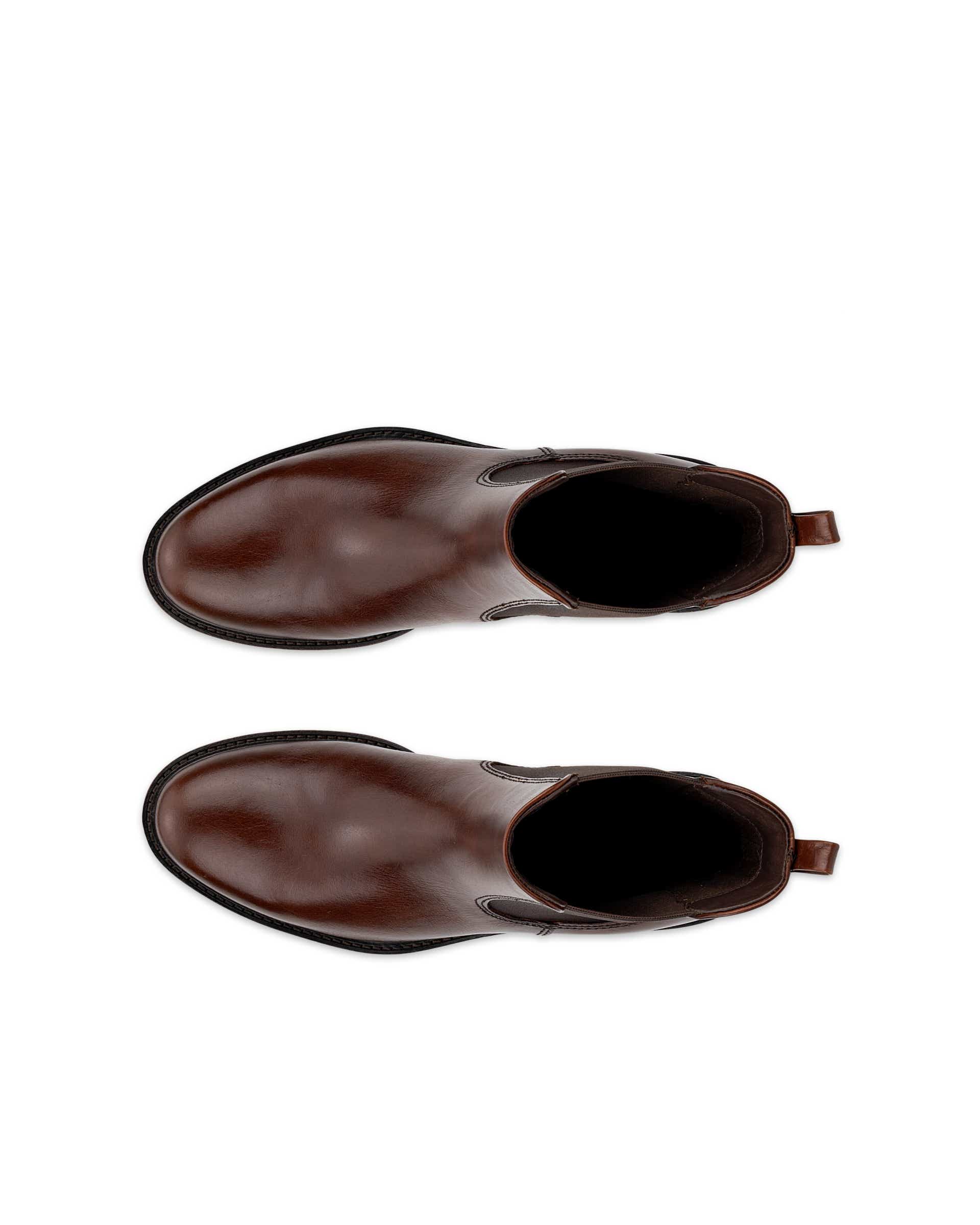 ECCO® Sartorelle 25 botte Chelsea en cuir pour femme - Brun - Top left pair