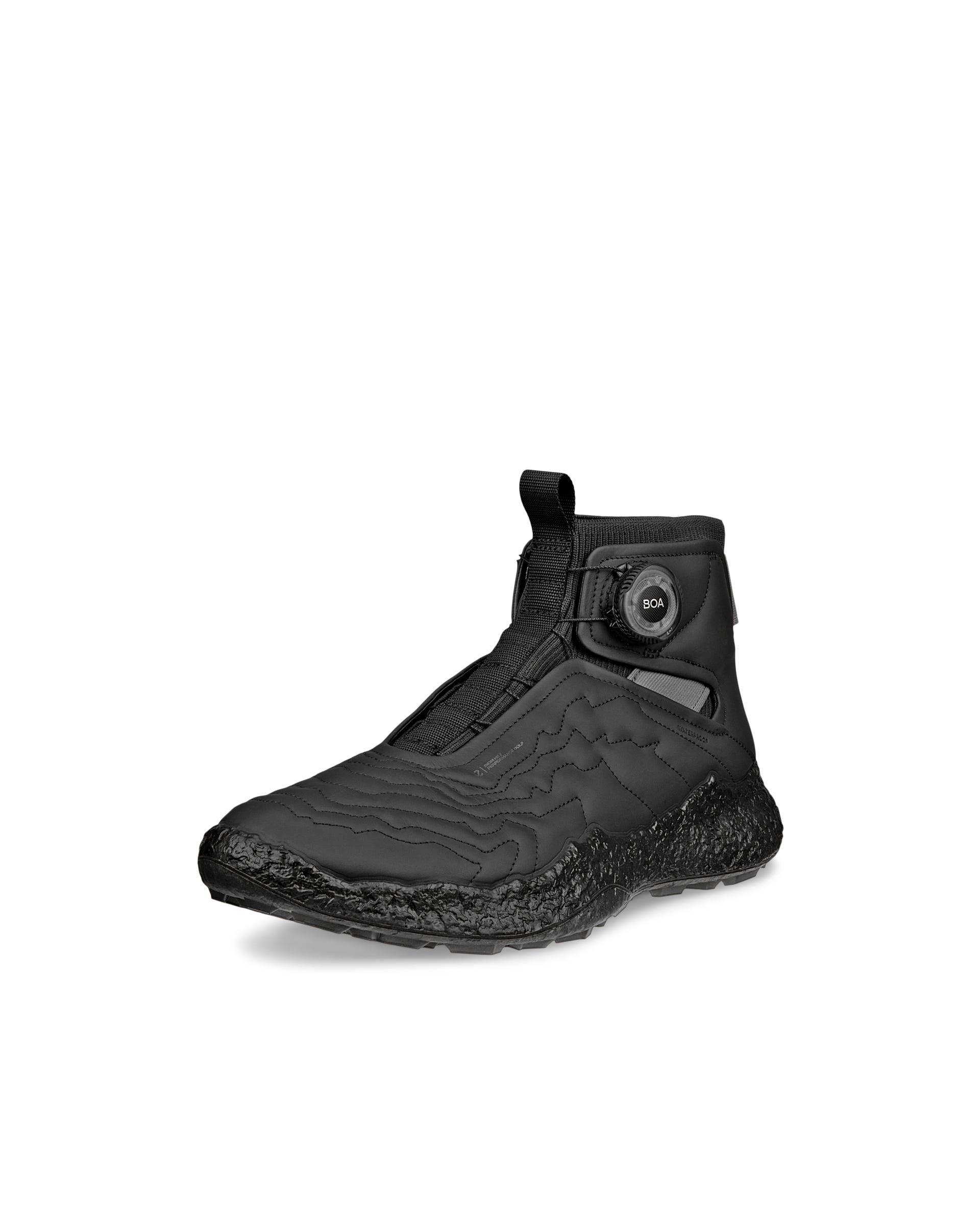 Męskie wodoodporne skórzane buty do golfa ECCO® GOLF BIOM H5 - Czarny - Main