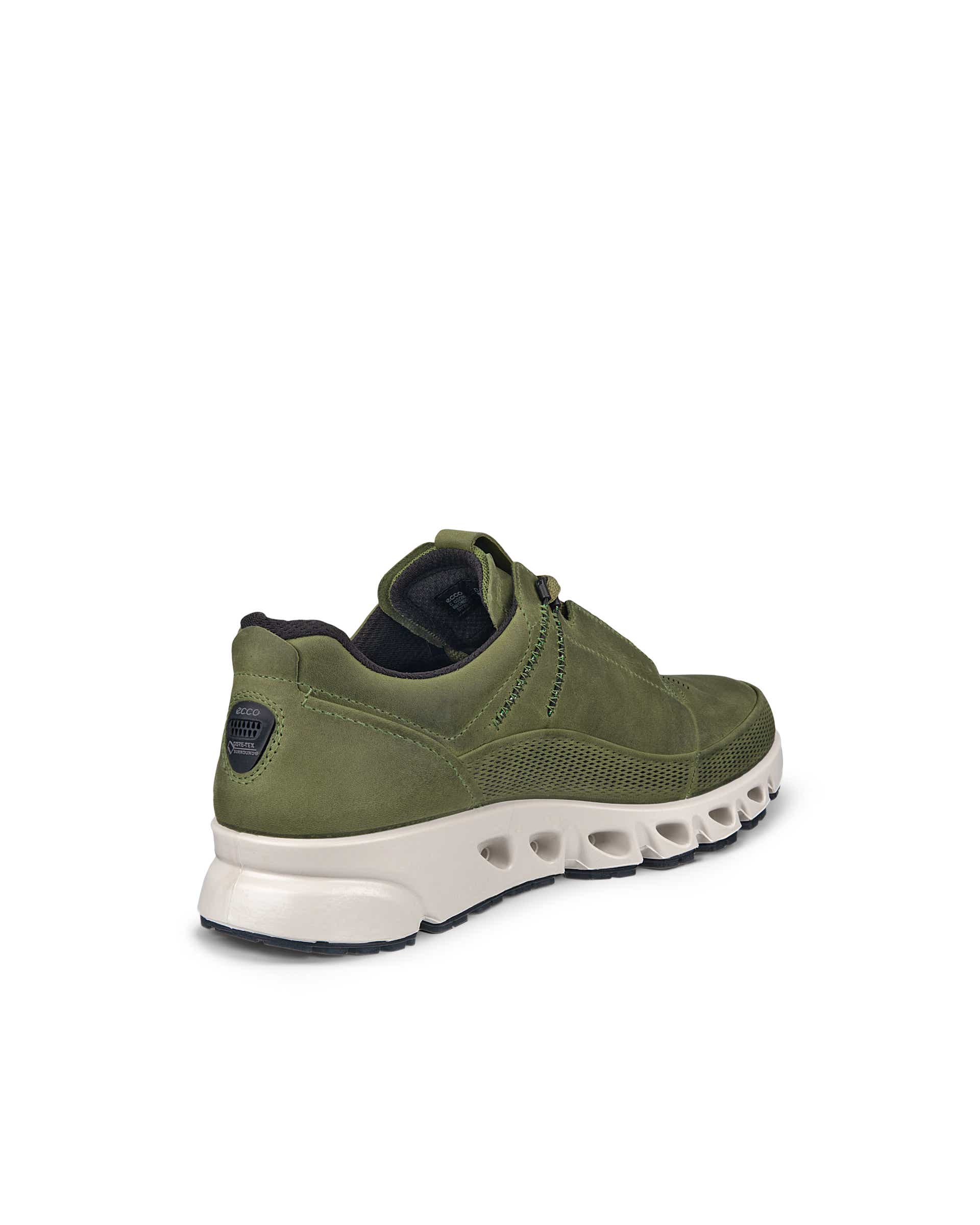 ECCO® Multi-Vent chaussures en nubuck Gore-Tex pour homme - Vert - Back