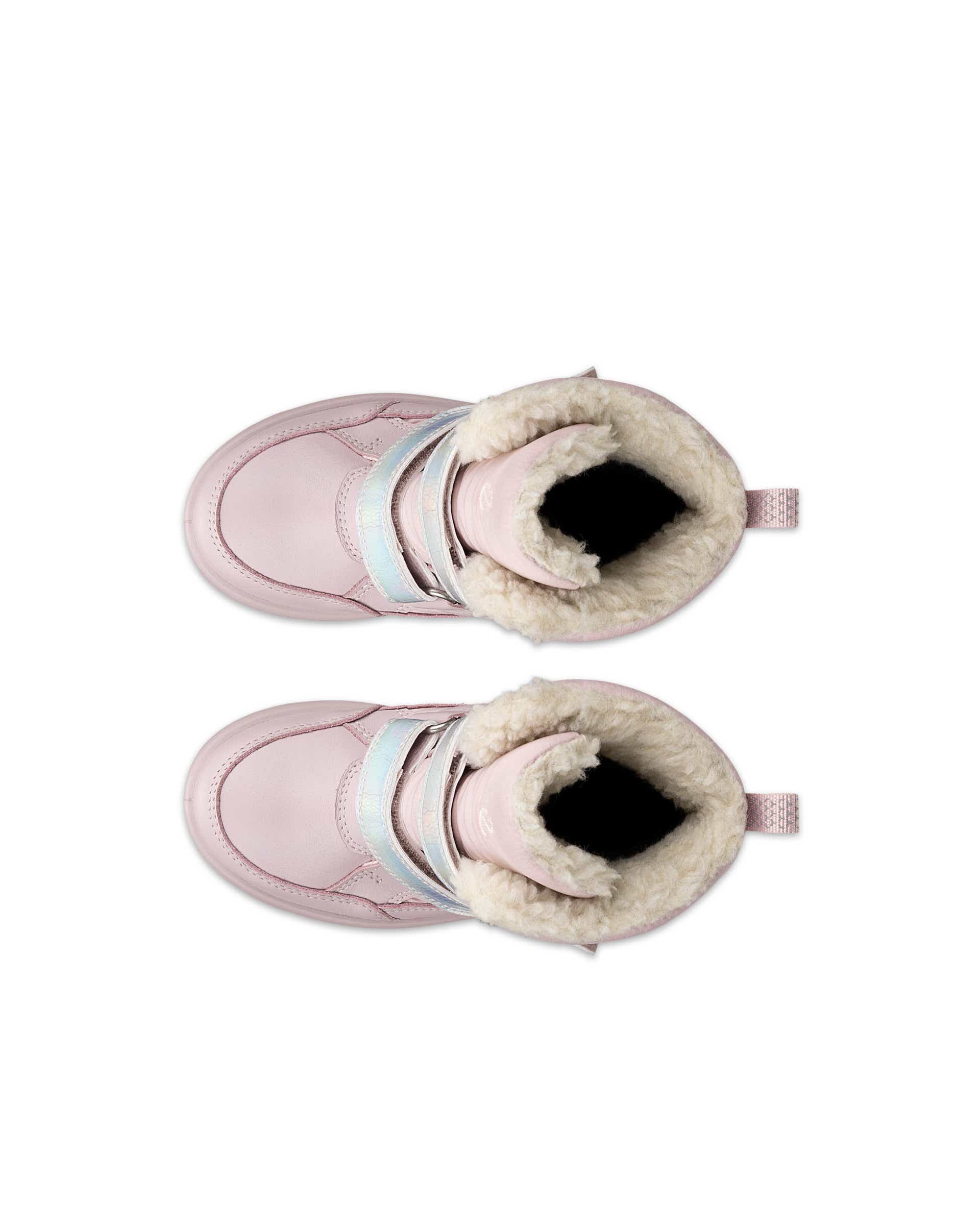 Detské textilné nepremokavá zimné čižmy ECCO® URBAN SNOWBOARDER 2.0 - Ružová - Top left pair