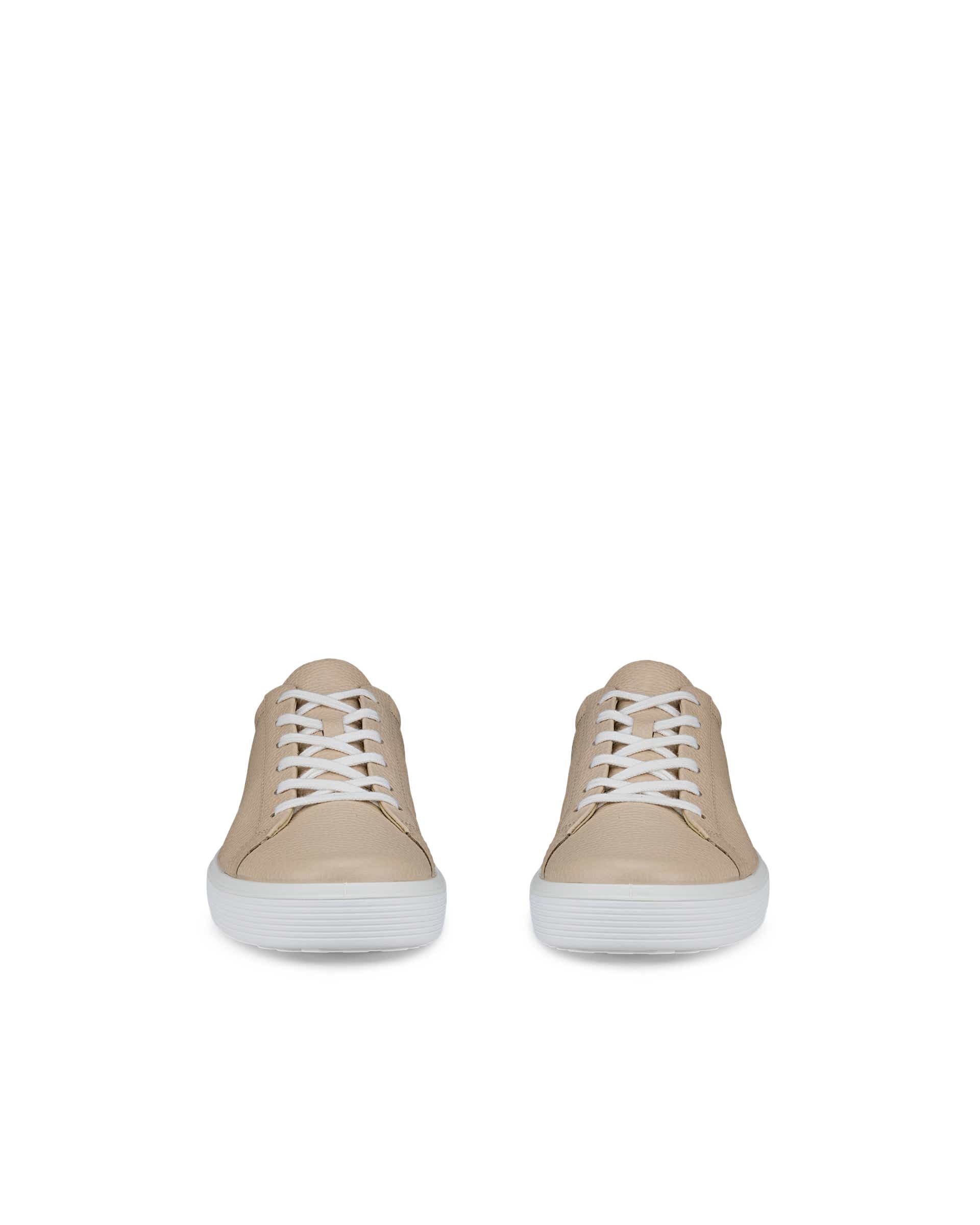 Men's ECCO® Soft 60 Leather Sneaker - Beige - Front pair