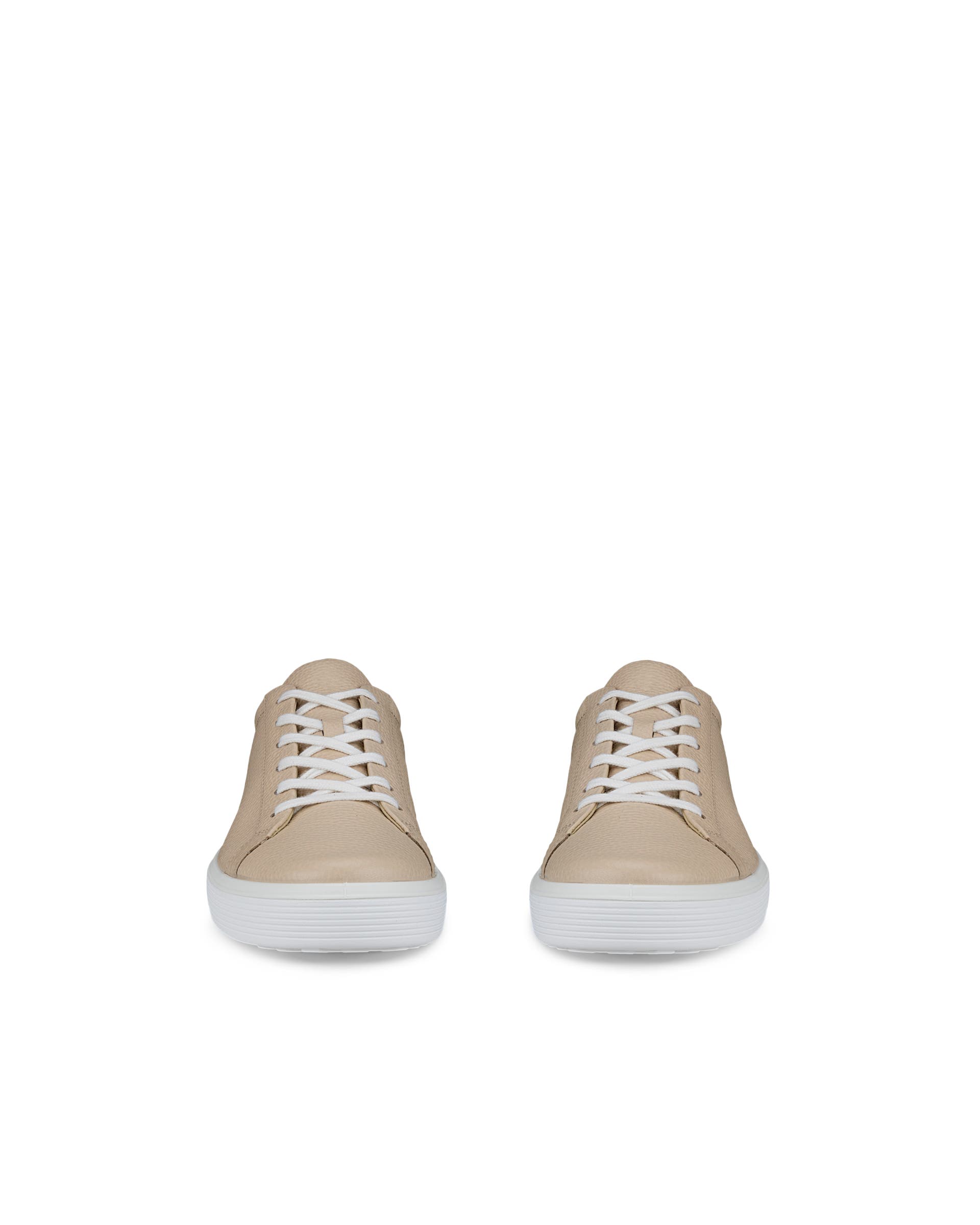 Men's ECCO® Soft 60 Leather Sneaker - Beige - Front pair