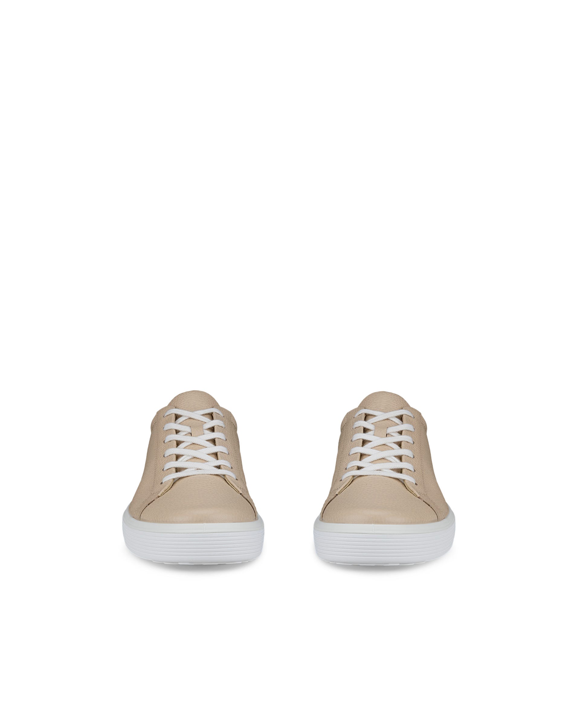 Men's ECCO® Soft 60 Leather Sneaker - Beige - Front pair