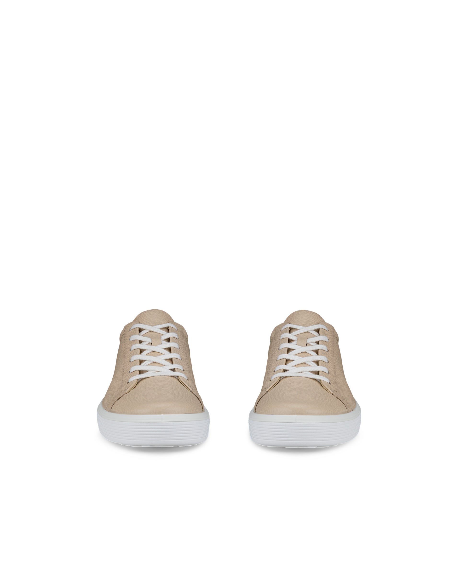 Men's ECCO® Soft 60 Leather Sneaker - Beige - Front pair