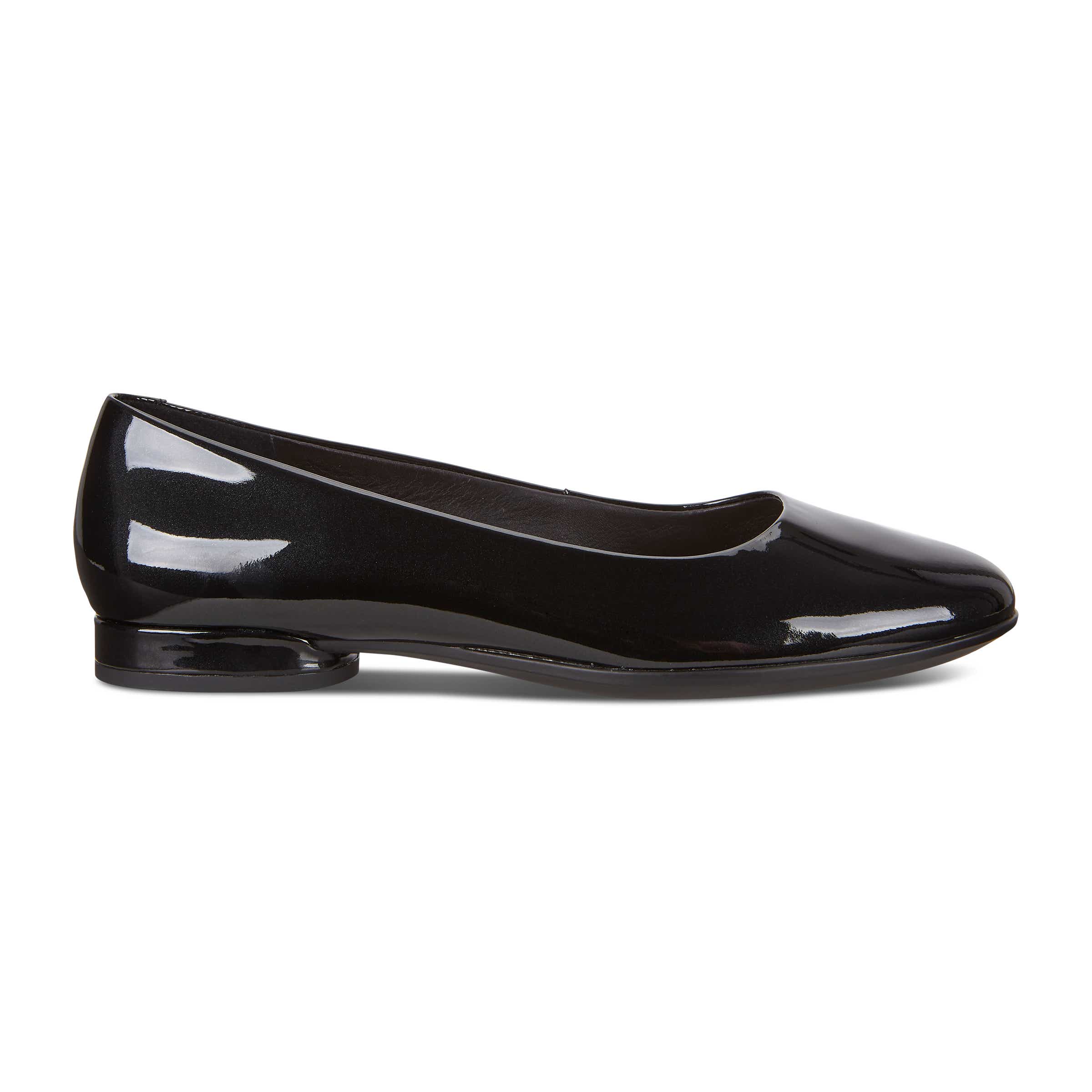 ECCO Women's Anine Ballerina Shoes - Black - Outside