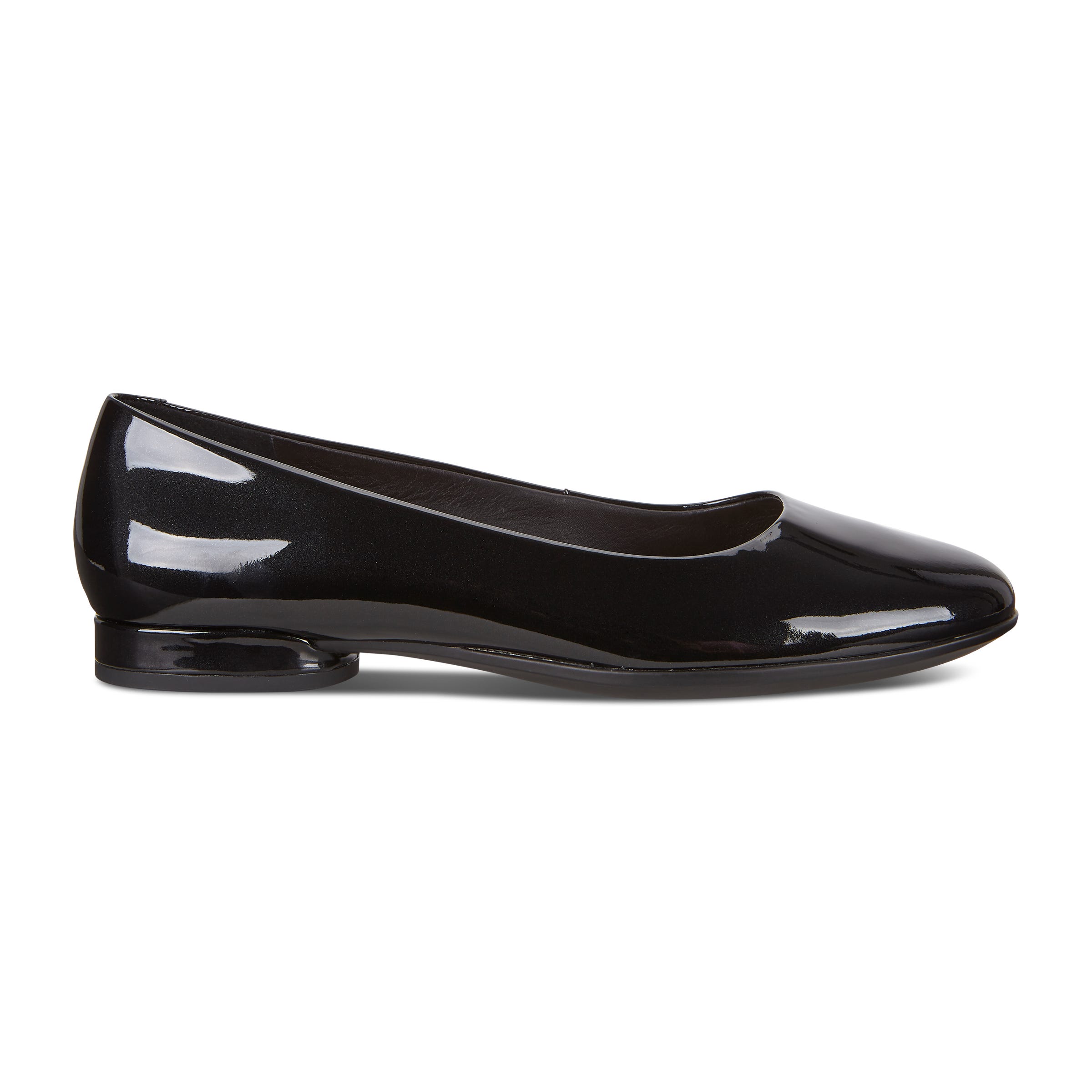ECCO Women's Anine Ballerina Shoes - Black - Outside