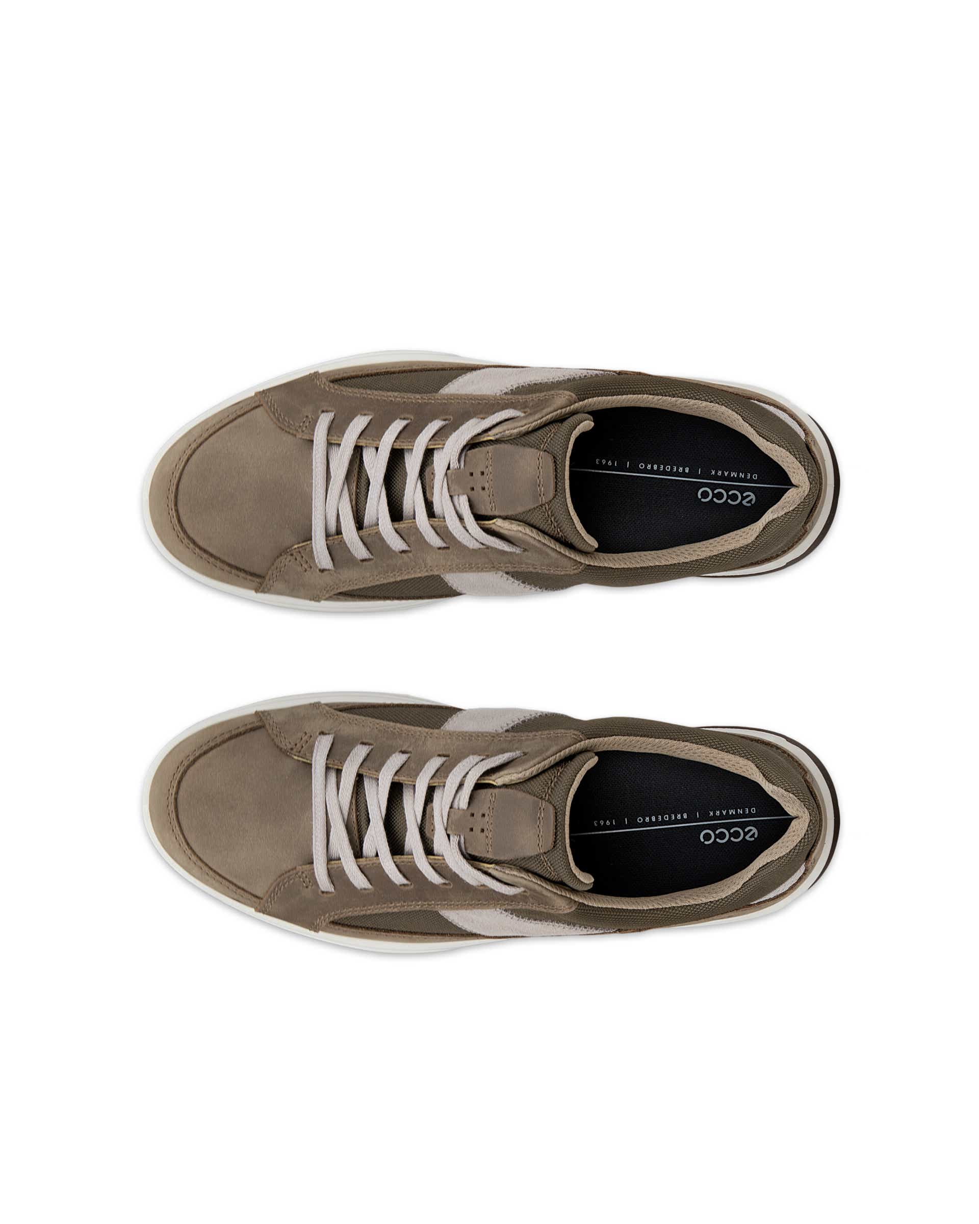 Męskie tekstylne sneakersy ECCO® BYWAY 2.0 - Brązowy - Top left pair