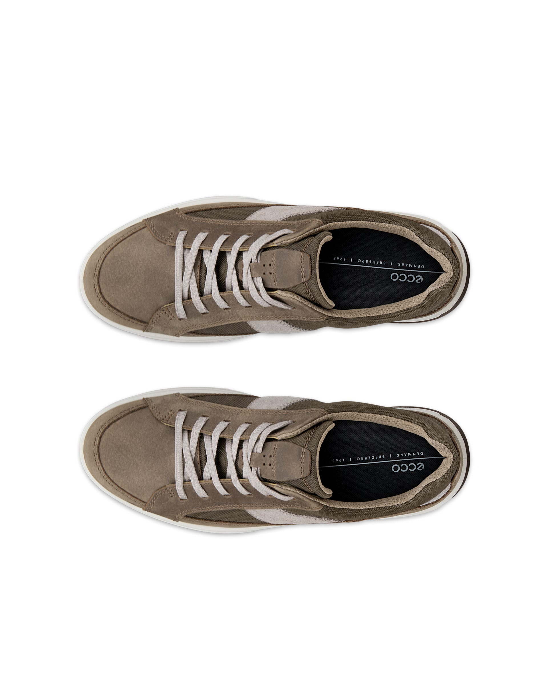 Męskie tekstylne sneakersy ECCO® BYWAY 2.0 - Brązowy - Top left pair