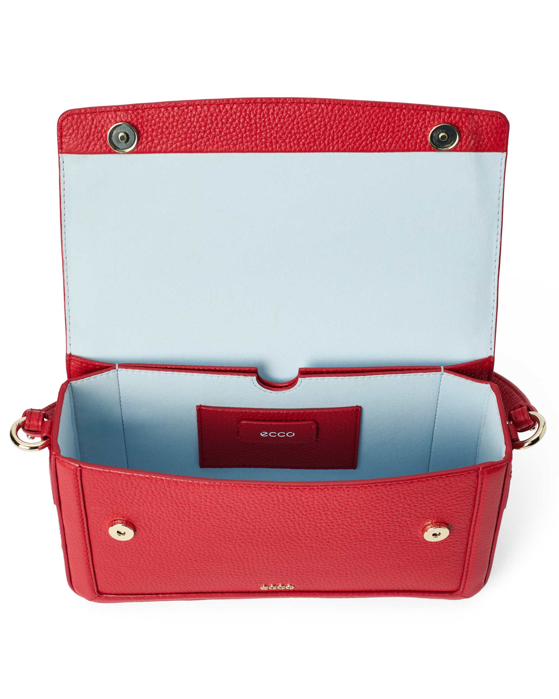 Ženski usnjena torba za čez telo Pinch ECCO® PINCH BAG - Rdeča - Inside
