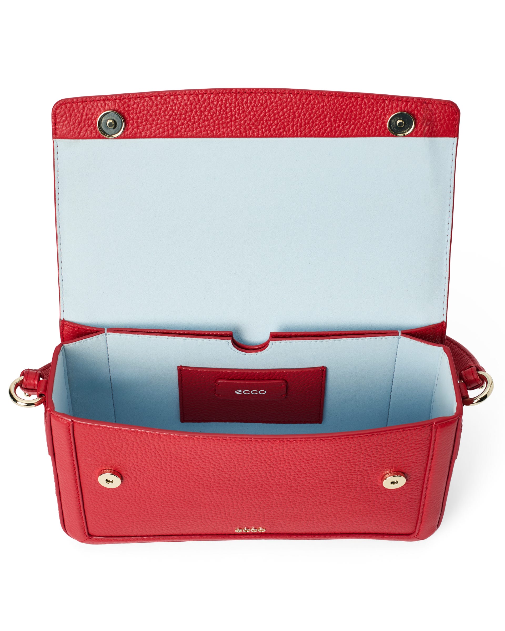 Ženski usnjena torba za čez telo Pinch ECCO® PINCH BAG - Rdeča - Main