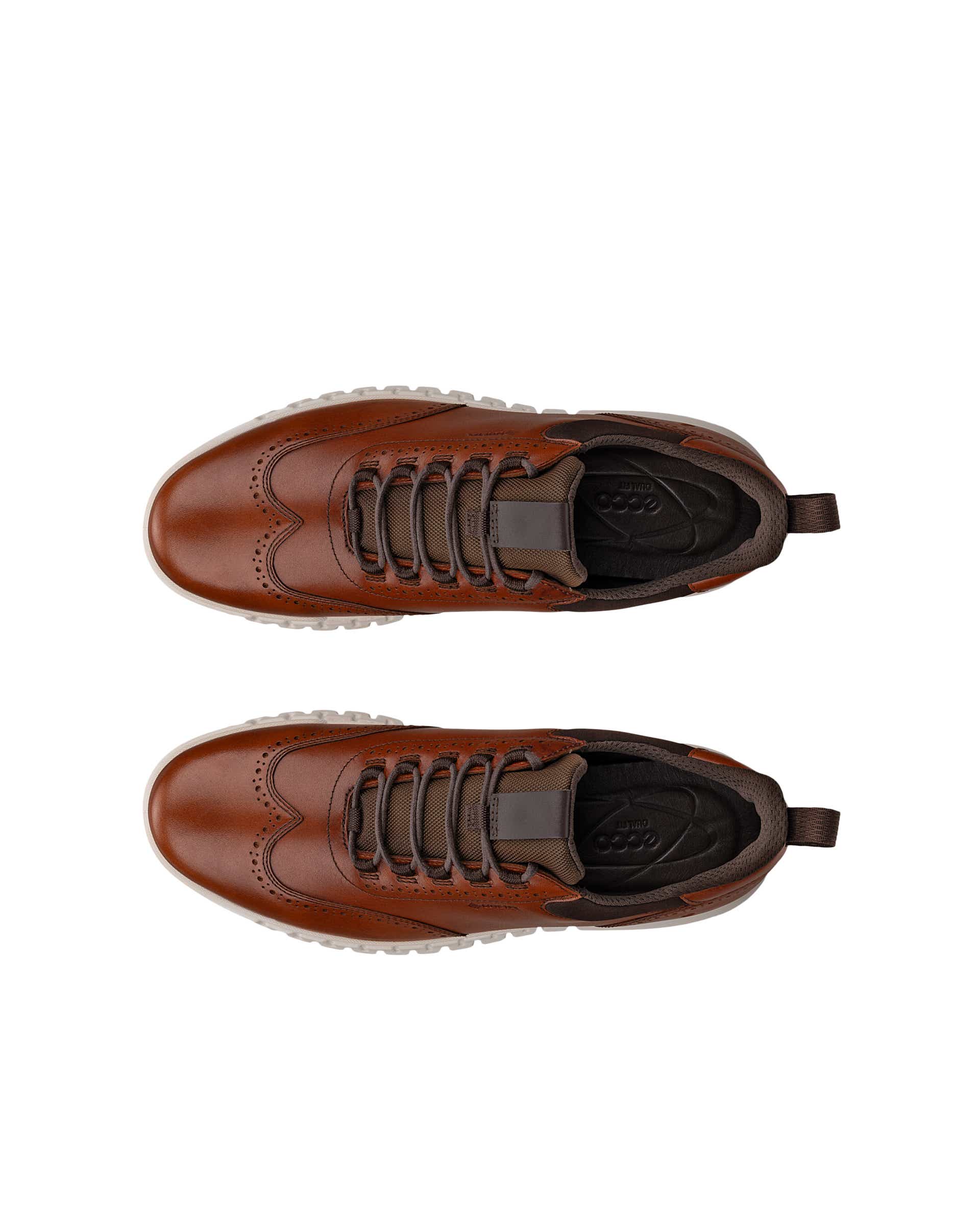 ECCO® GRUUV STUDIO muške kožne cipele Gore-Tex bez vezica - Smeđa - Top left pair