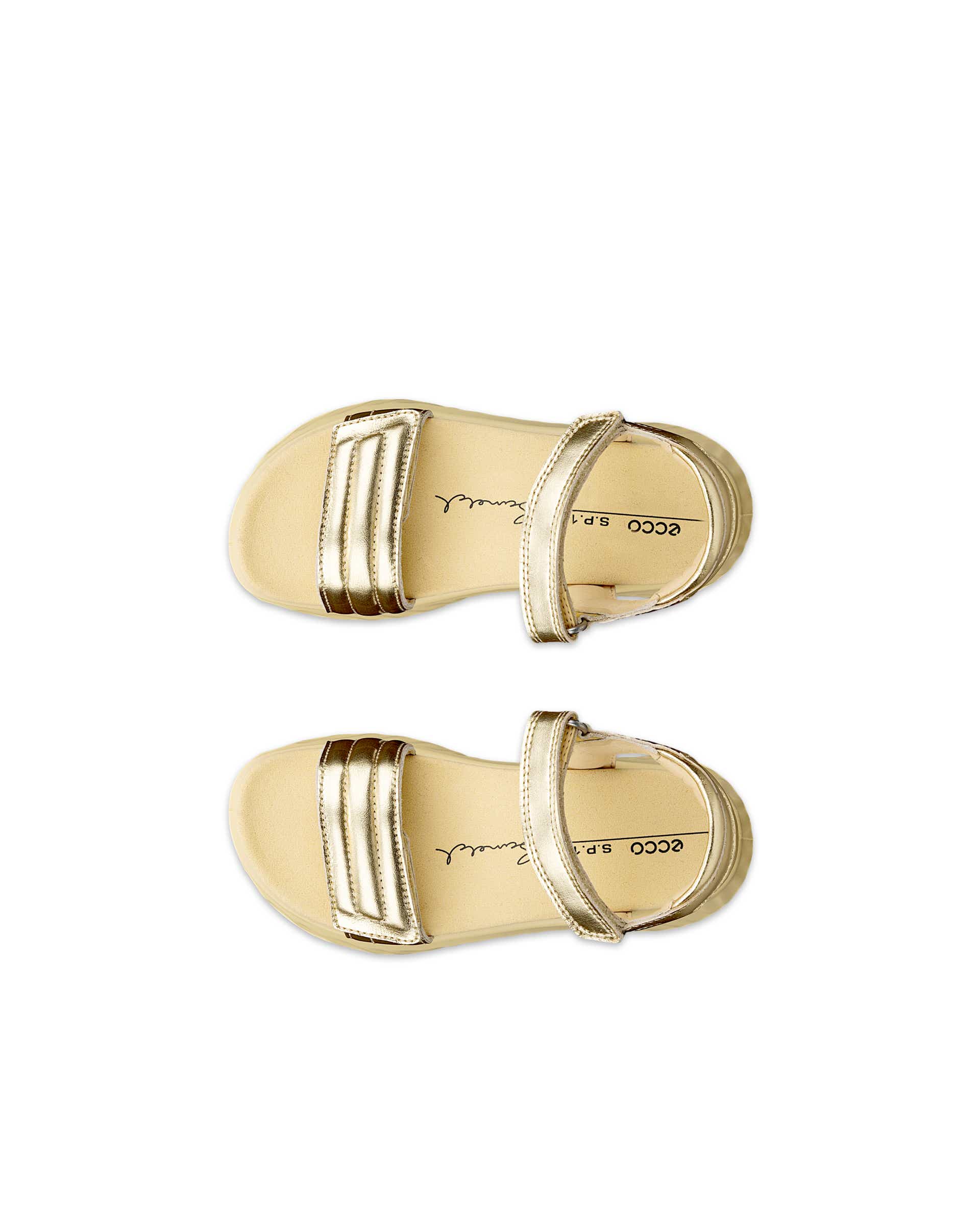 Dětské kožené sandály ECCO® SP.1 Lite Sandal - Metalická - Top left pair