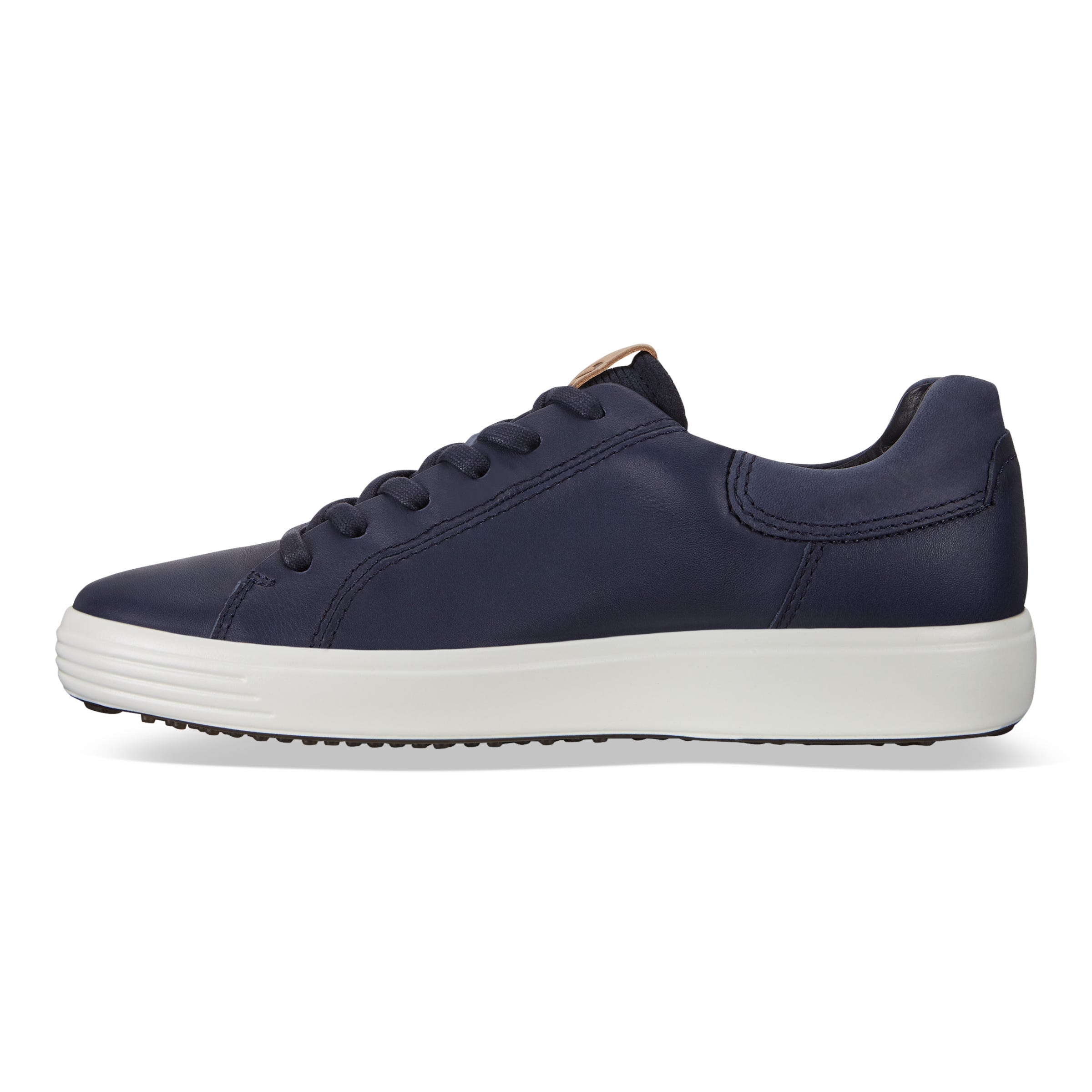 ECCO Soft 7 Men's Contrast Heel Sneakers - Blue - Inside