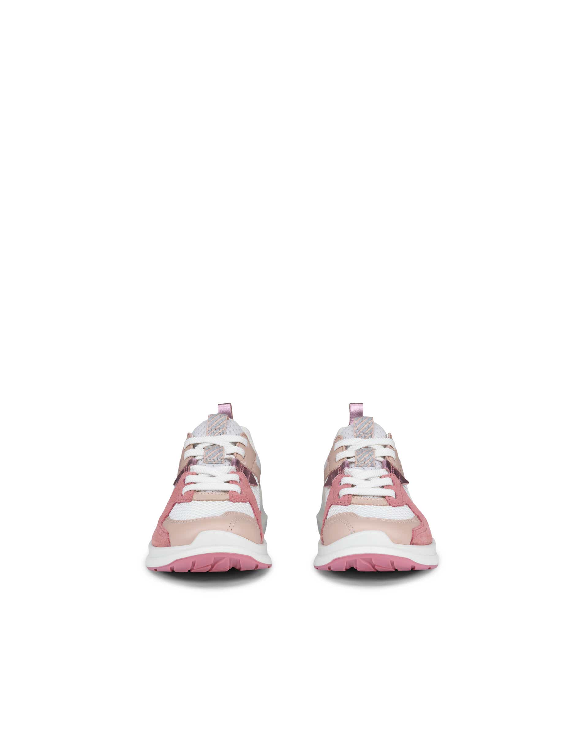 ECCO® Street Lite baskets en cuir pour femme - Rose - Front pair