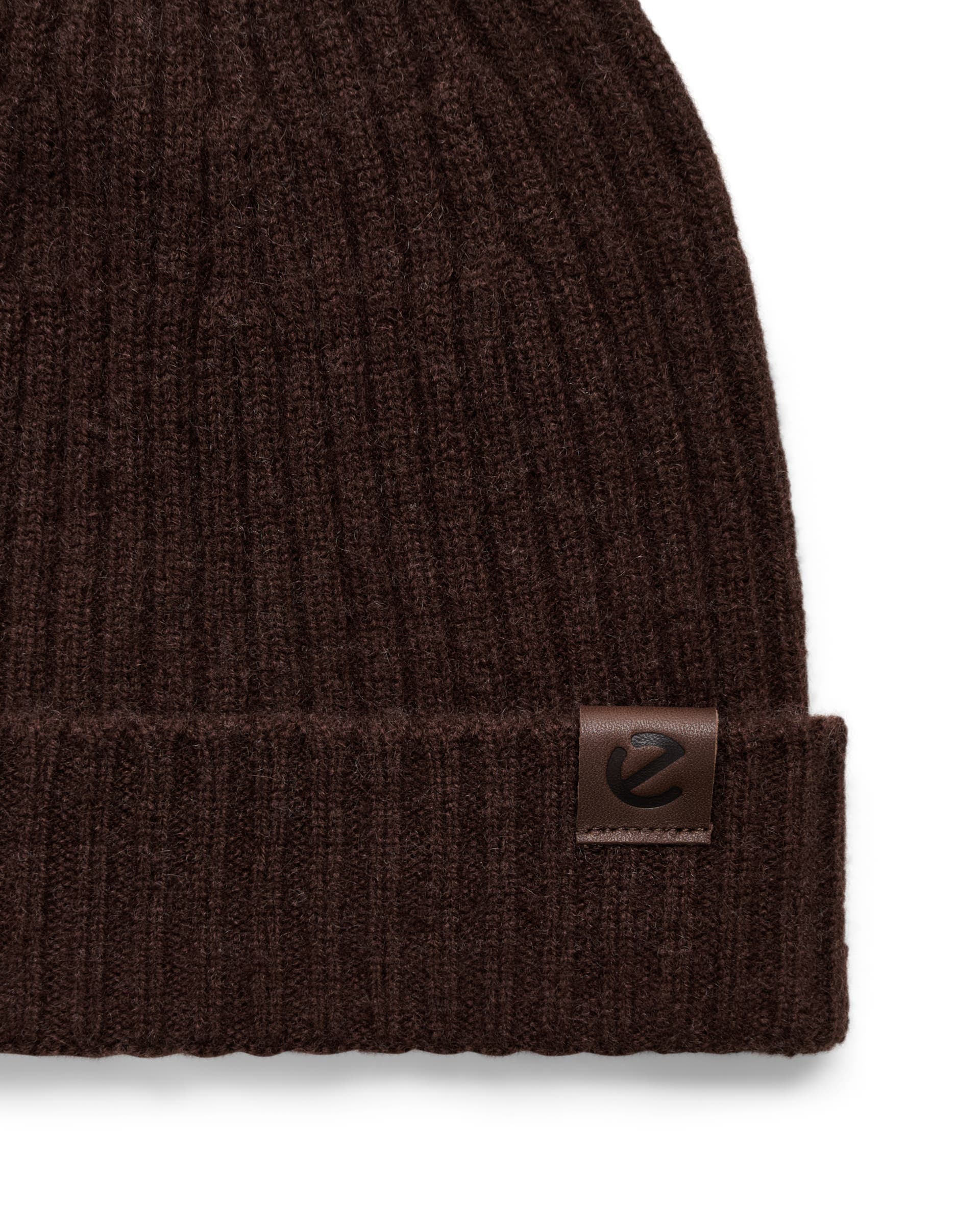 Damska czapka beanie ECCO® Beanie - Brązowy - Detail-1