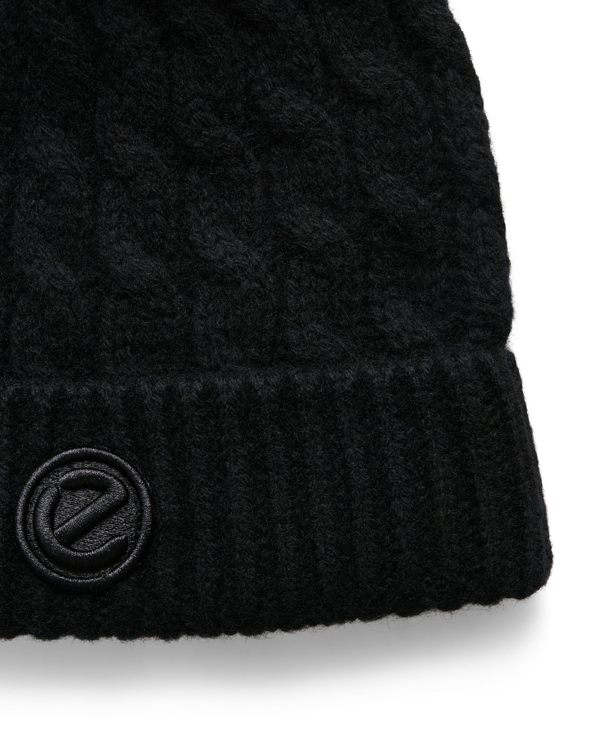 Women's ECCO® Pompom Beanie - Black - Detail-1