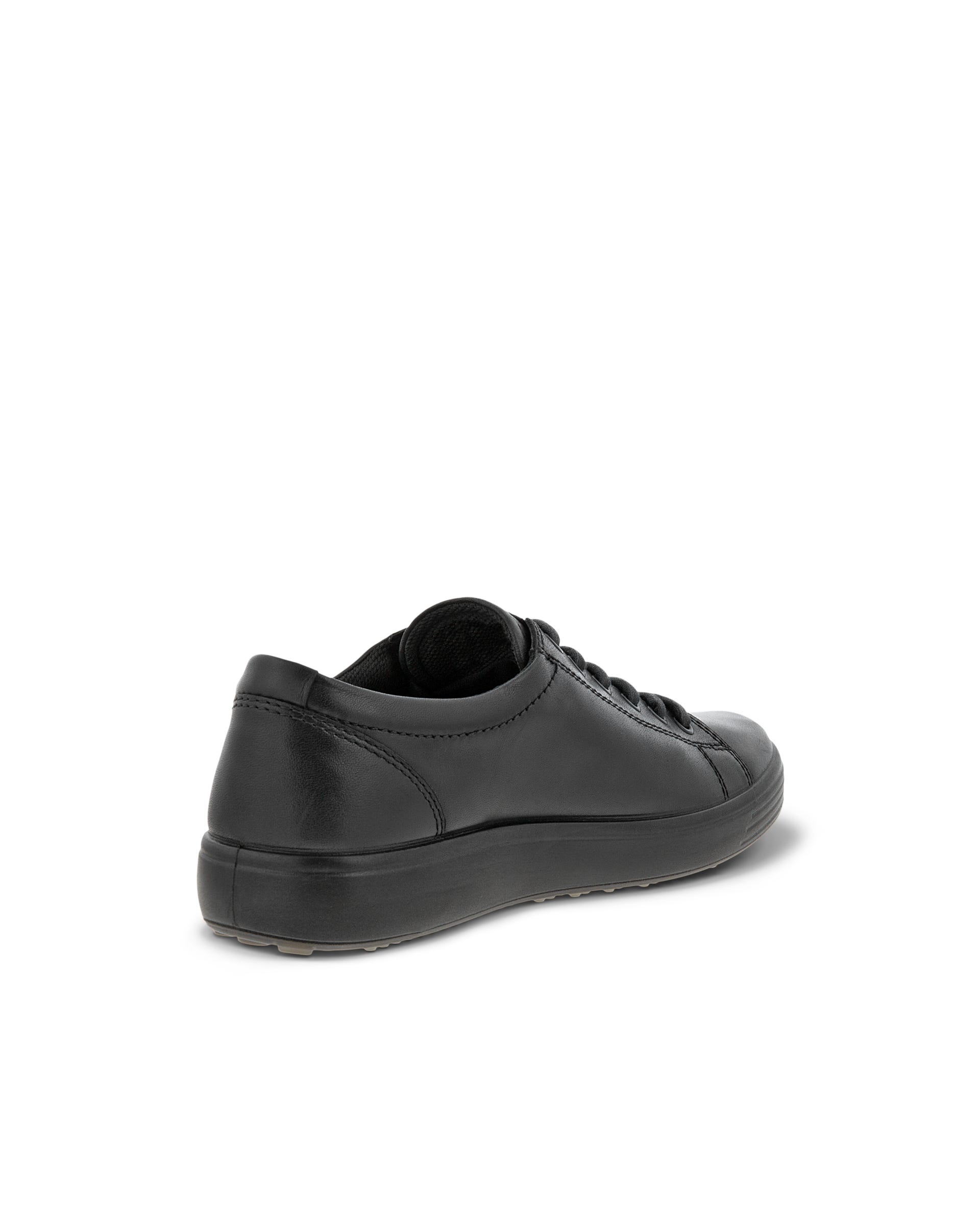 ECCO® Soft 7 sneakers i læder til herrer - Sort - Back