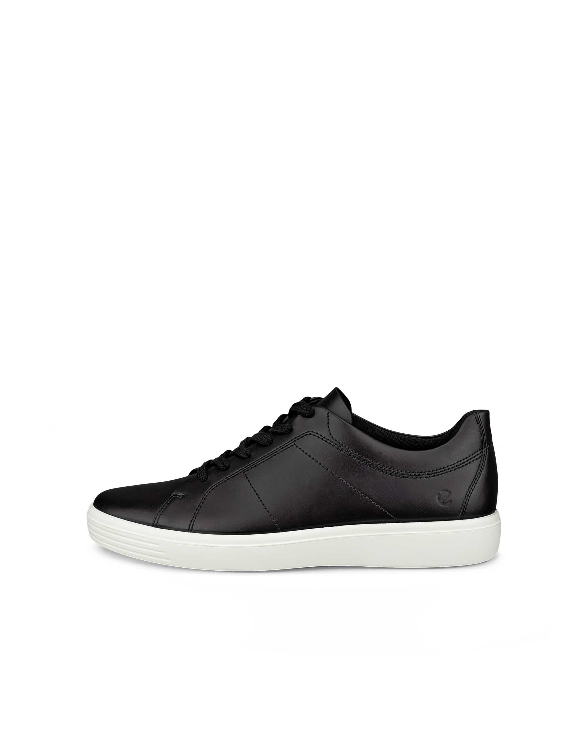 Zapatillas de piel ECCO® CLASSIC SNEAKER para hombre - Negro - Outside