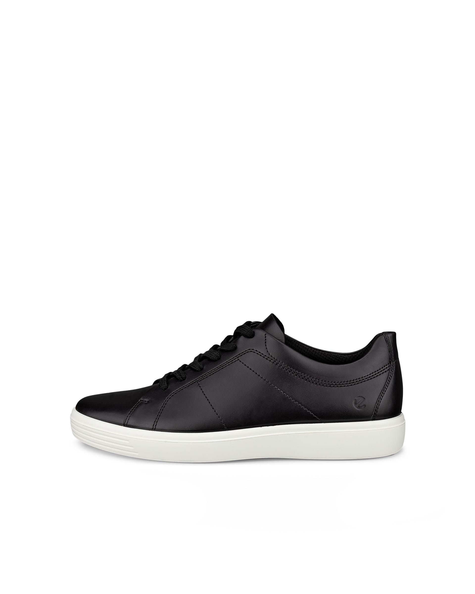 Zapatillas de piel ECCO® CLASSIC SNEAKER para hombre - Negro - Outside