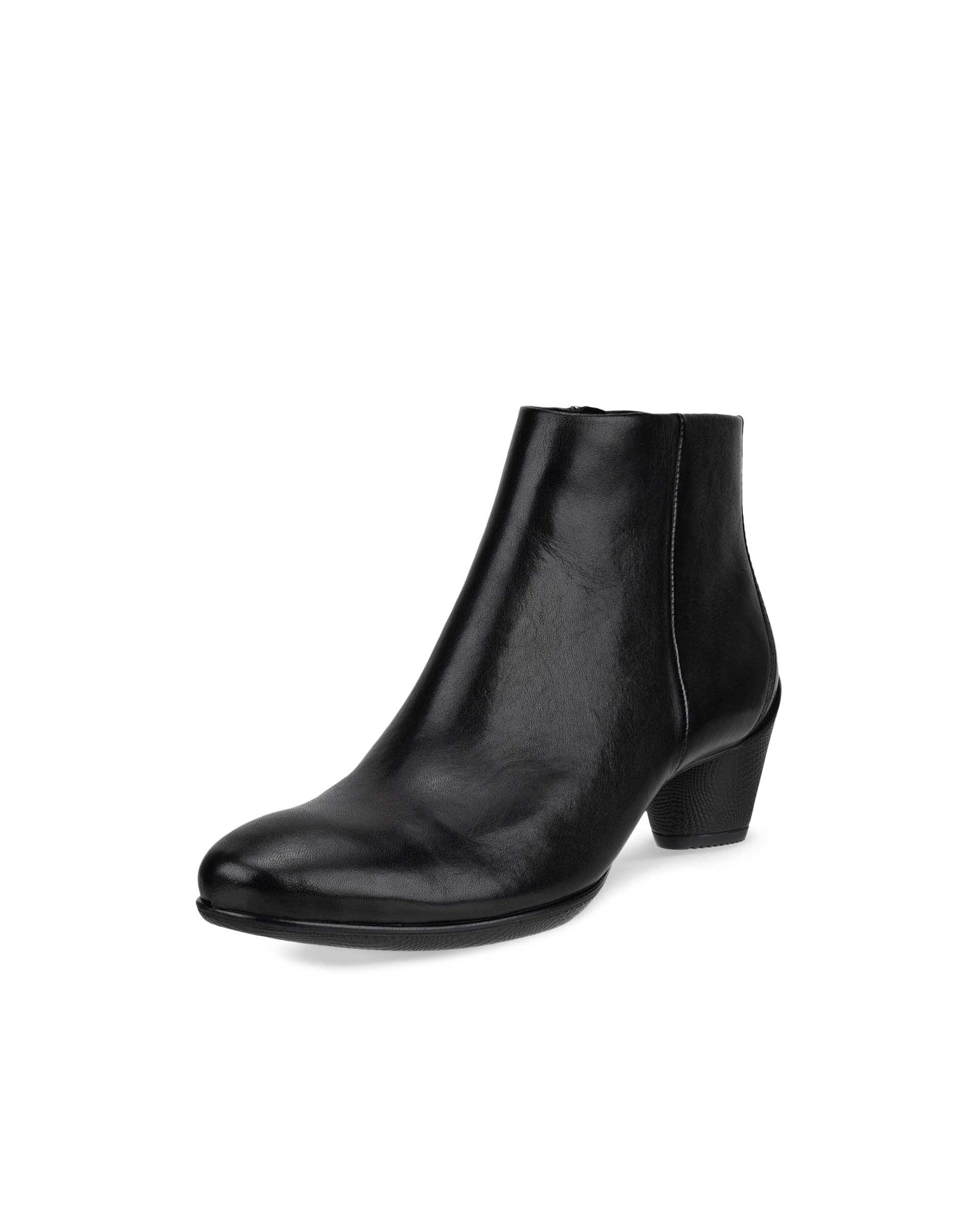 ECCO Sculpted 45 ウィメンズ レザーアンクルブーツ - ブラック - Main