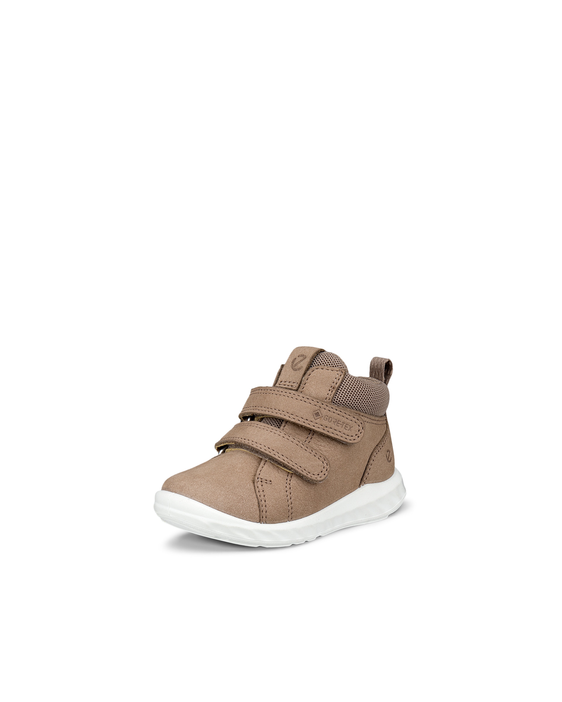 ECCO® SP.1 Lite baskets en nubuck Gore-Tex à scratch pour enfant - Brun - Main