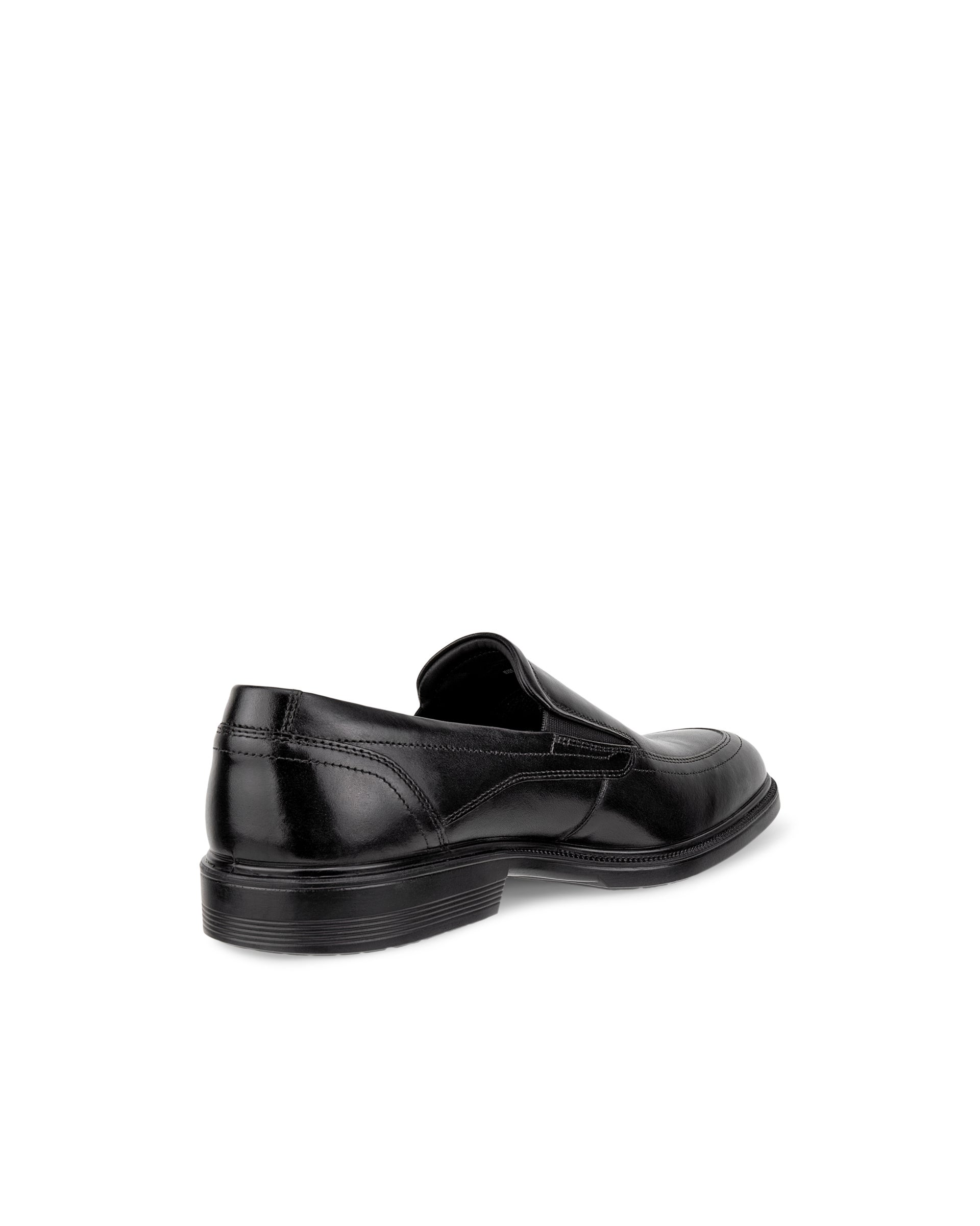 Men's ECCO® Lisbon Leather Slip-On Dress Shoe - Black - Back