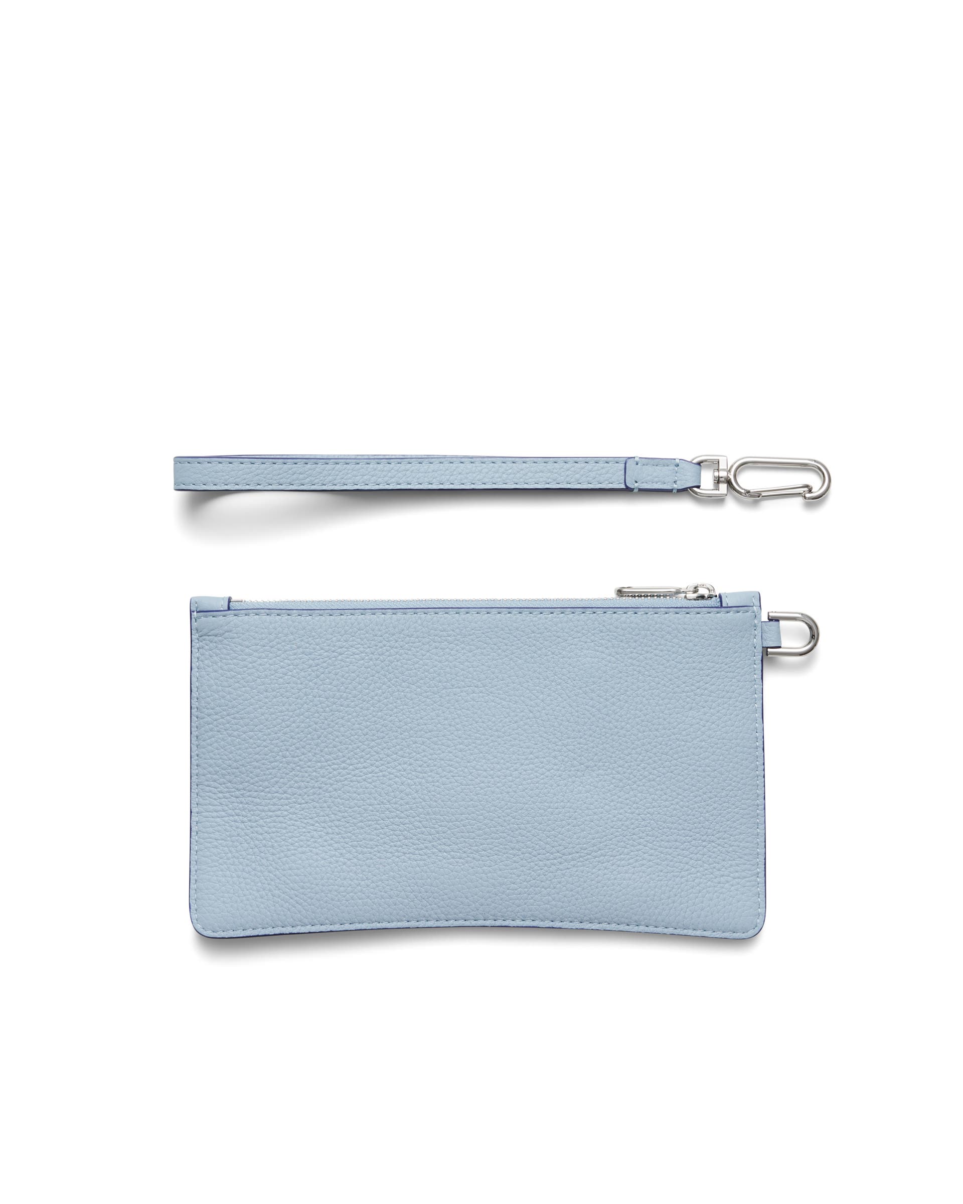 ECCO Wristlet Soft Pebbled レザーポーチ - ブルー - Back