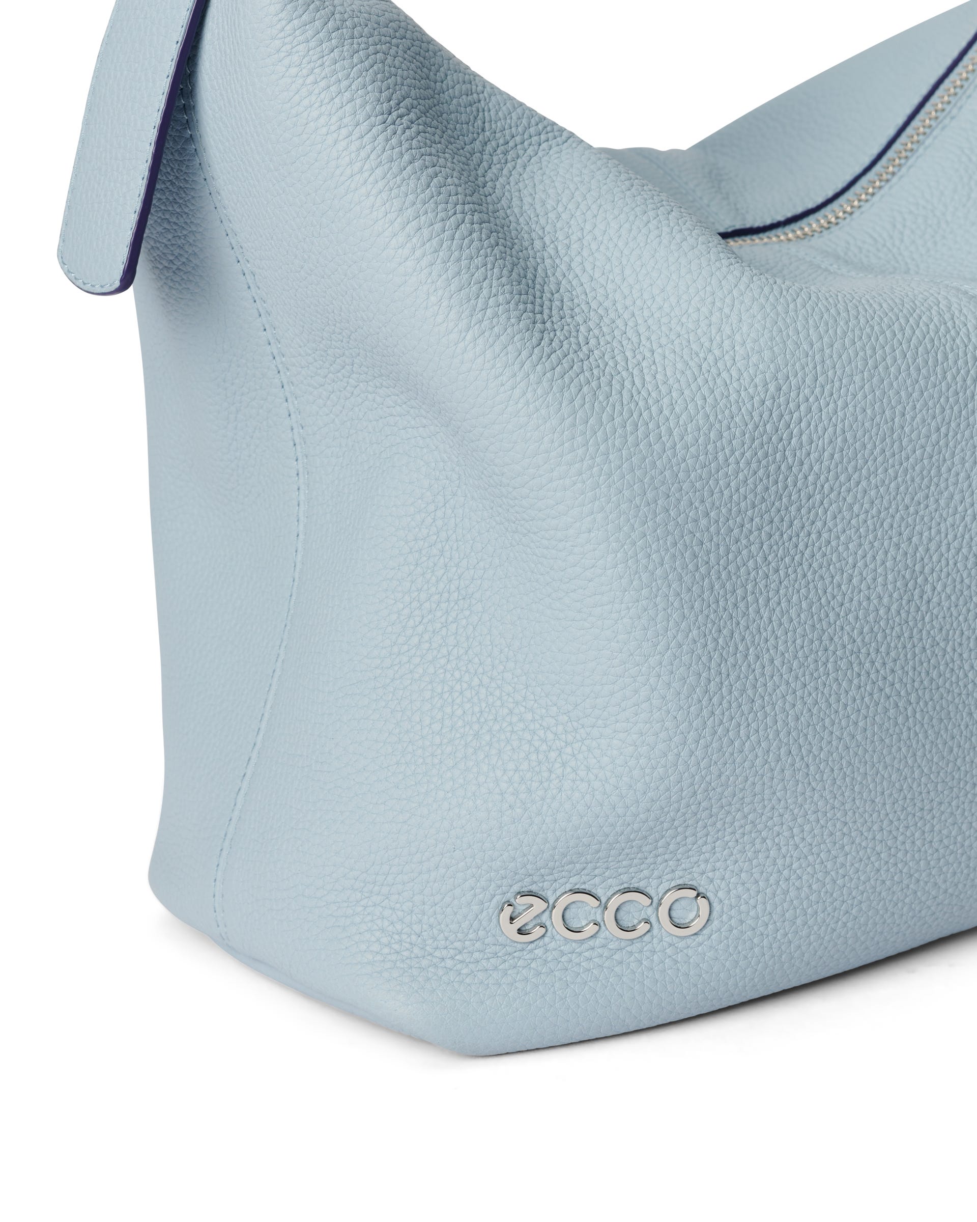 ECCO Hobo Soft Pebbled レザーホーボーバッグ - ブルー - Detail-1