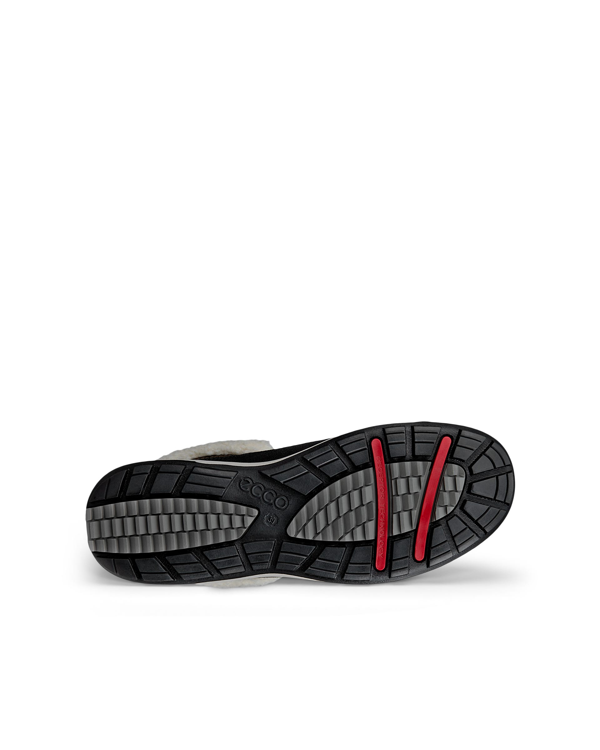 Women's ECCO® Trace Lite Nubuck Waterproof Boot - Black - Sole