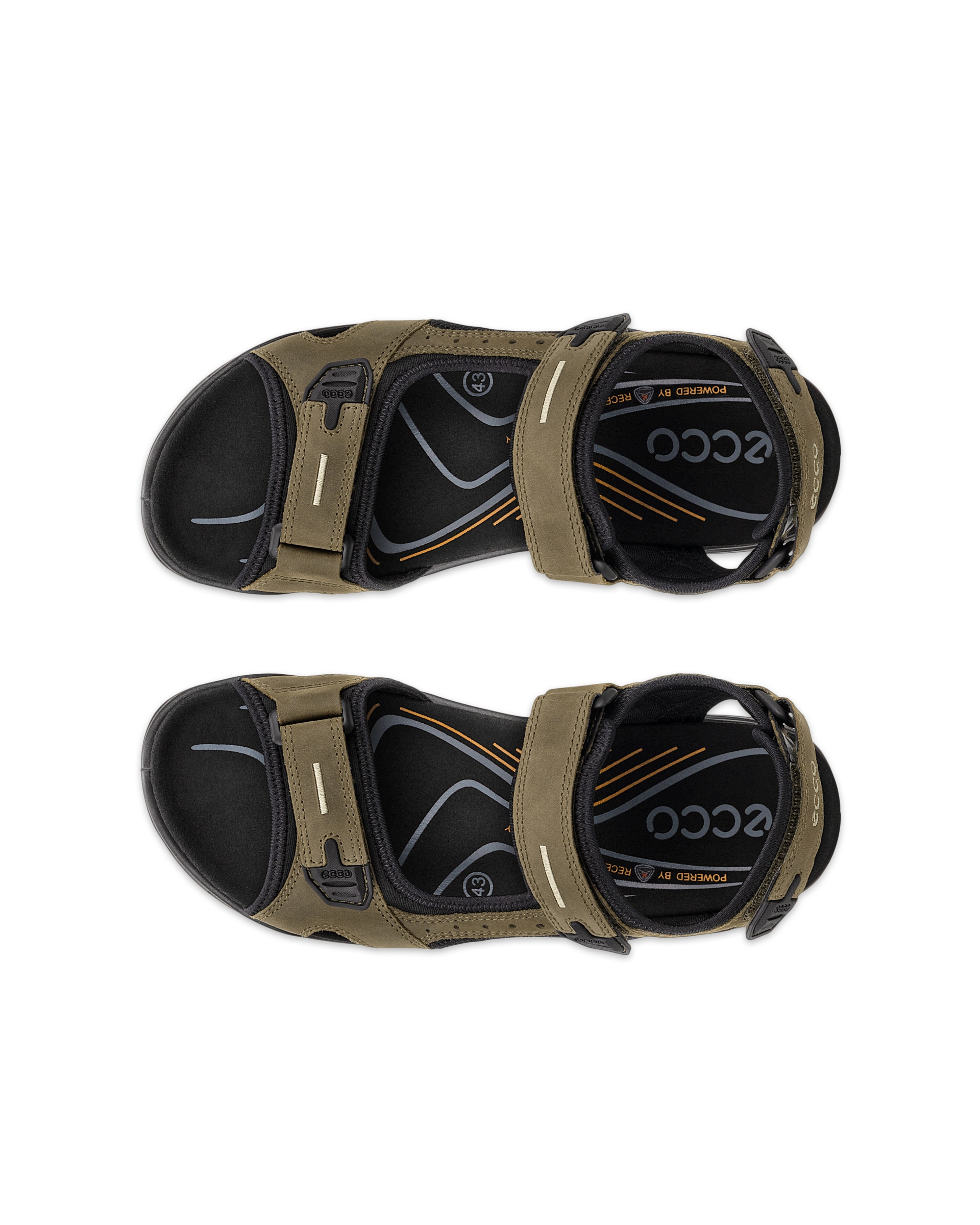ECCO® Offroad sandale de marche en nubuck  pour homme - Vert - Top left pair