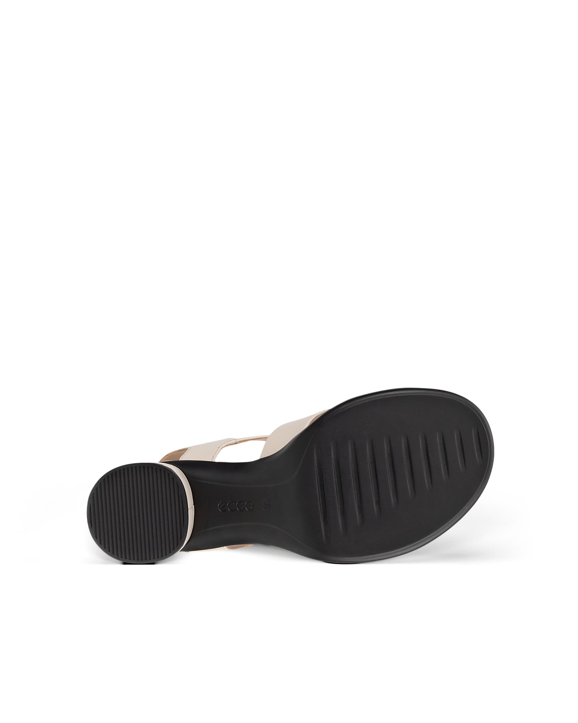 Women's ECCO® Sculpted LX 55 Leather Heeled Sandal - Beige - Sole