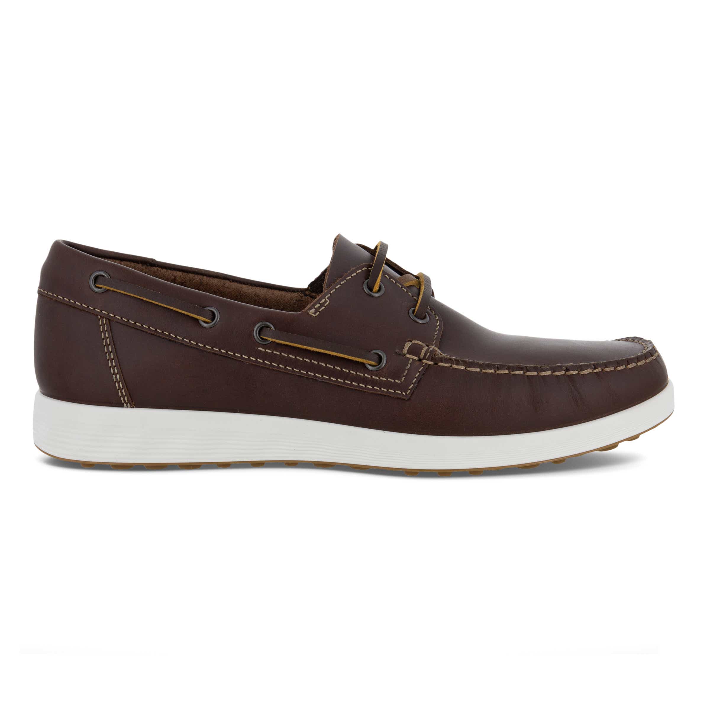 Men's ECCO® S Lite Moc Leather Moccasin - Brown - Outside