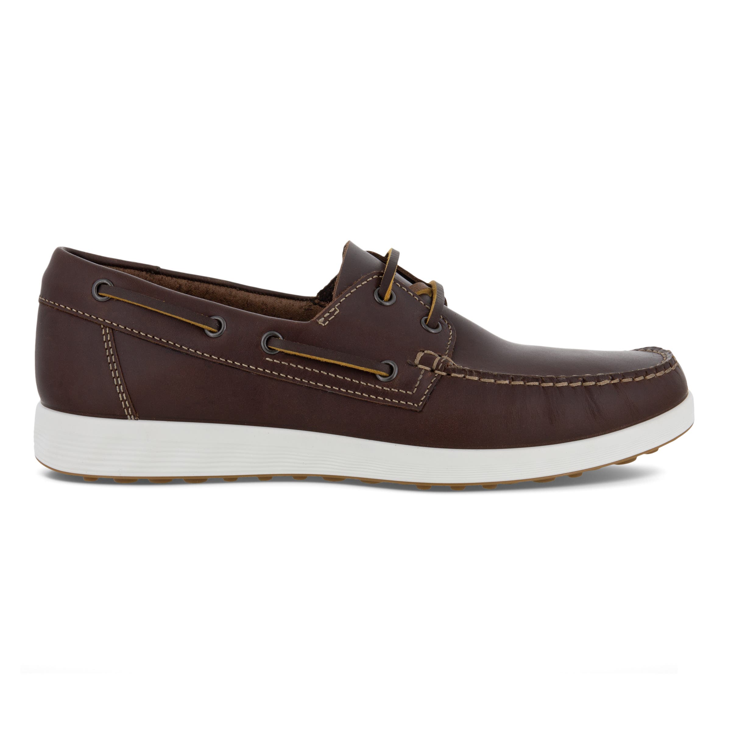 Men's ECCO® S Lite Moc Leather Moccasin - Brown - Outside