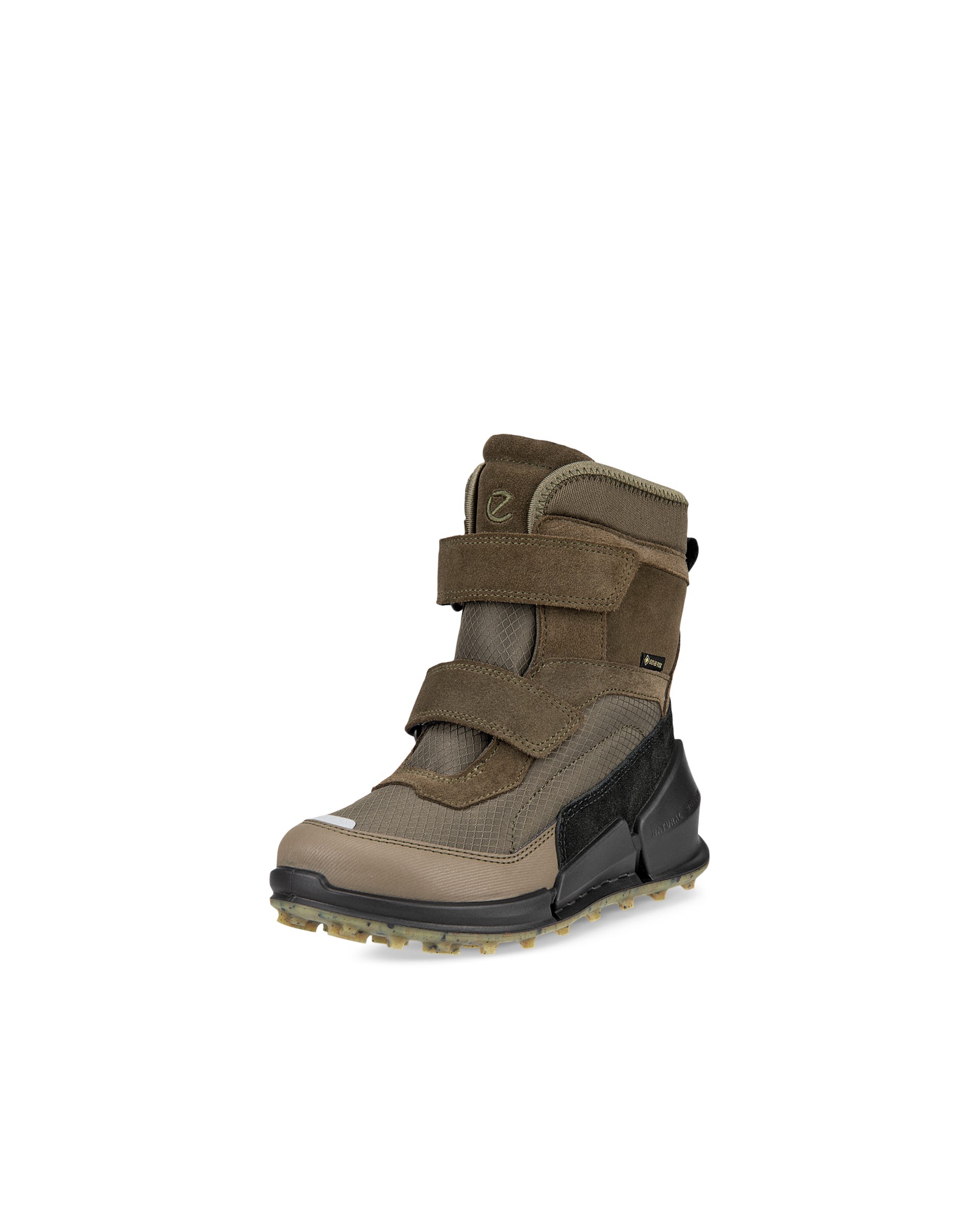 ECCO® Biom K2 Kinder High-Top-Sneaker aus Veloursleder mit Gore-Tex - Grün - Outside
