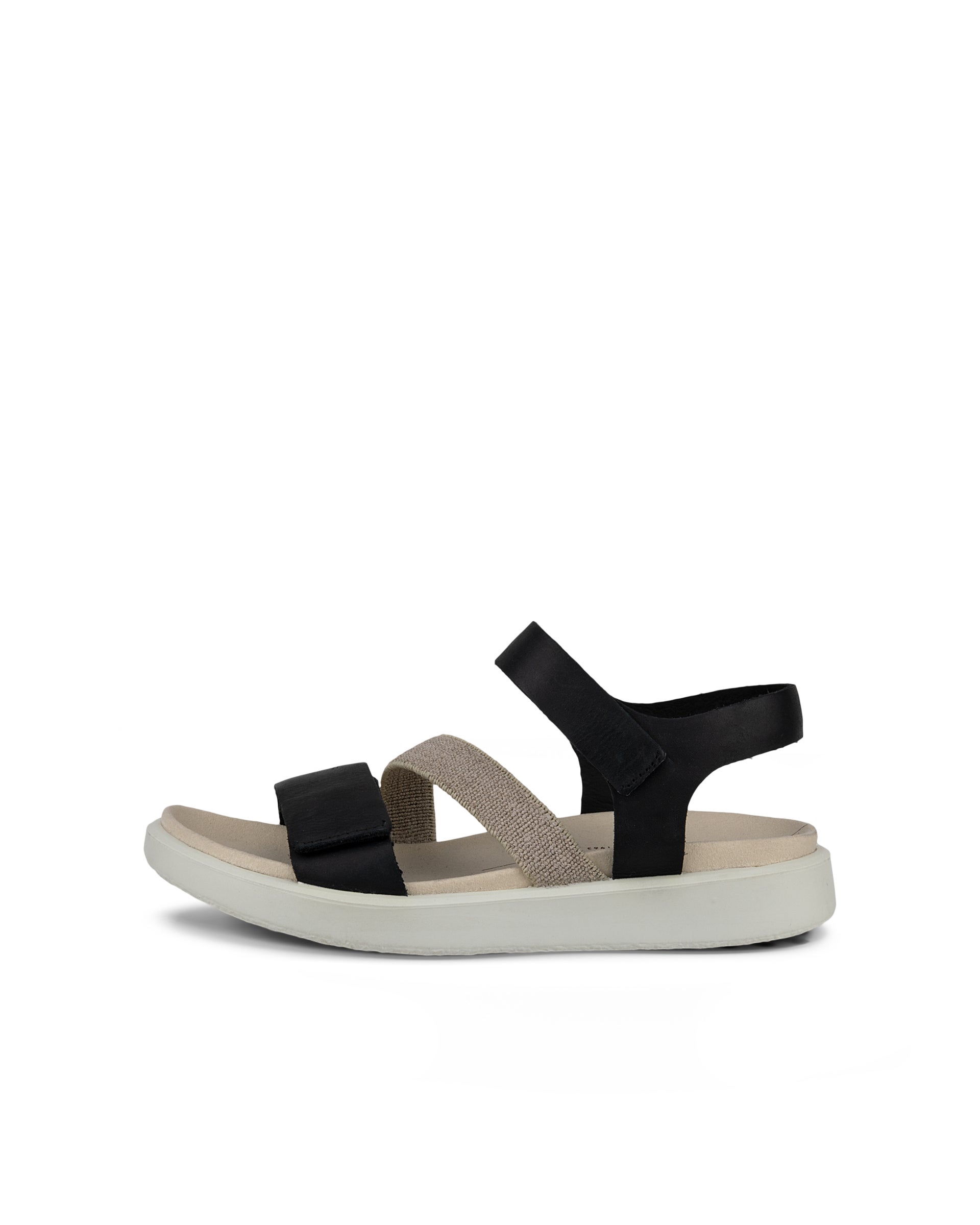 Women's ECCO® Flowt Nubuck Flat Sandal | Brown