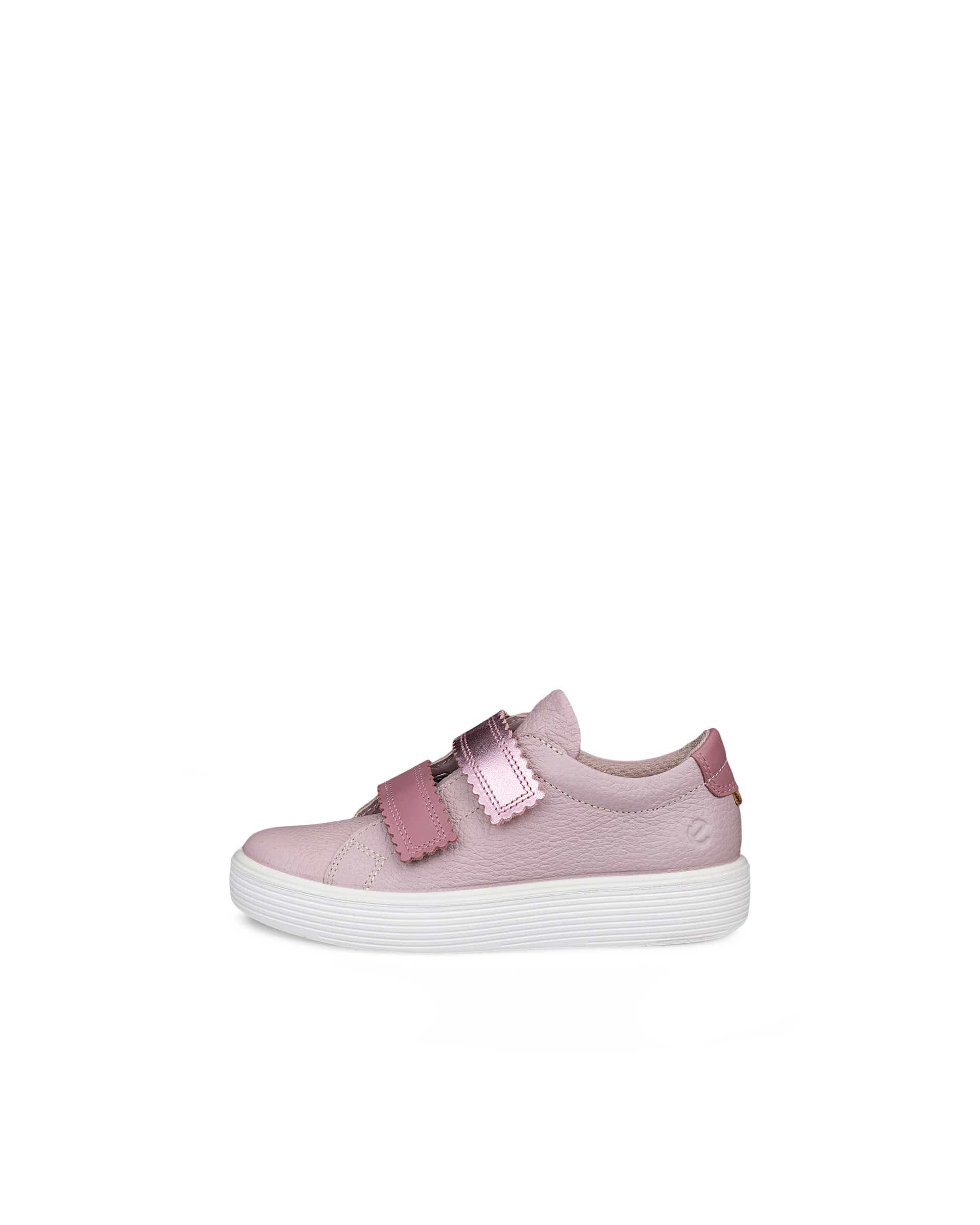 ECCO® SOFT 60 dječje kožne tenisice - Ružičasta - Outside