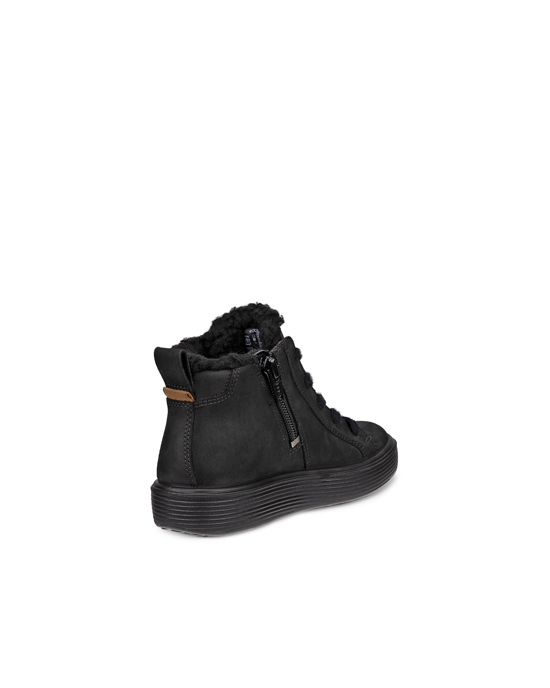 ECCO® SOFT 60 gyerek vízálló nubuk bokacsizma - Fekete - Back